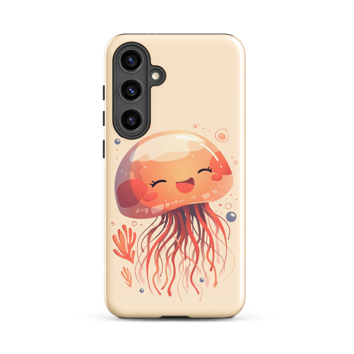 Coque rigide méduse souriante kawaii pour Samsung®