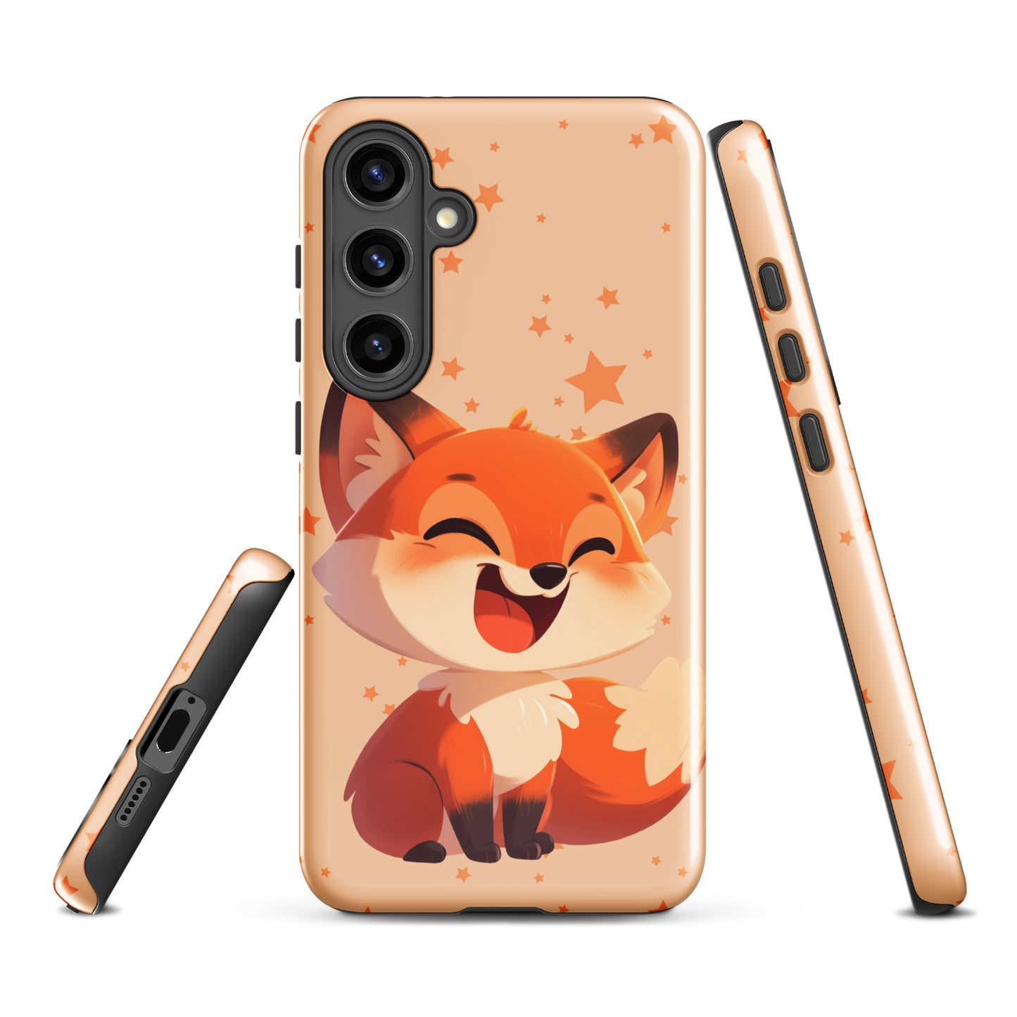 Coque rigide dessin animé renard roux pour Samsung®