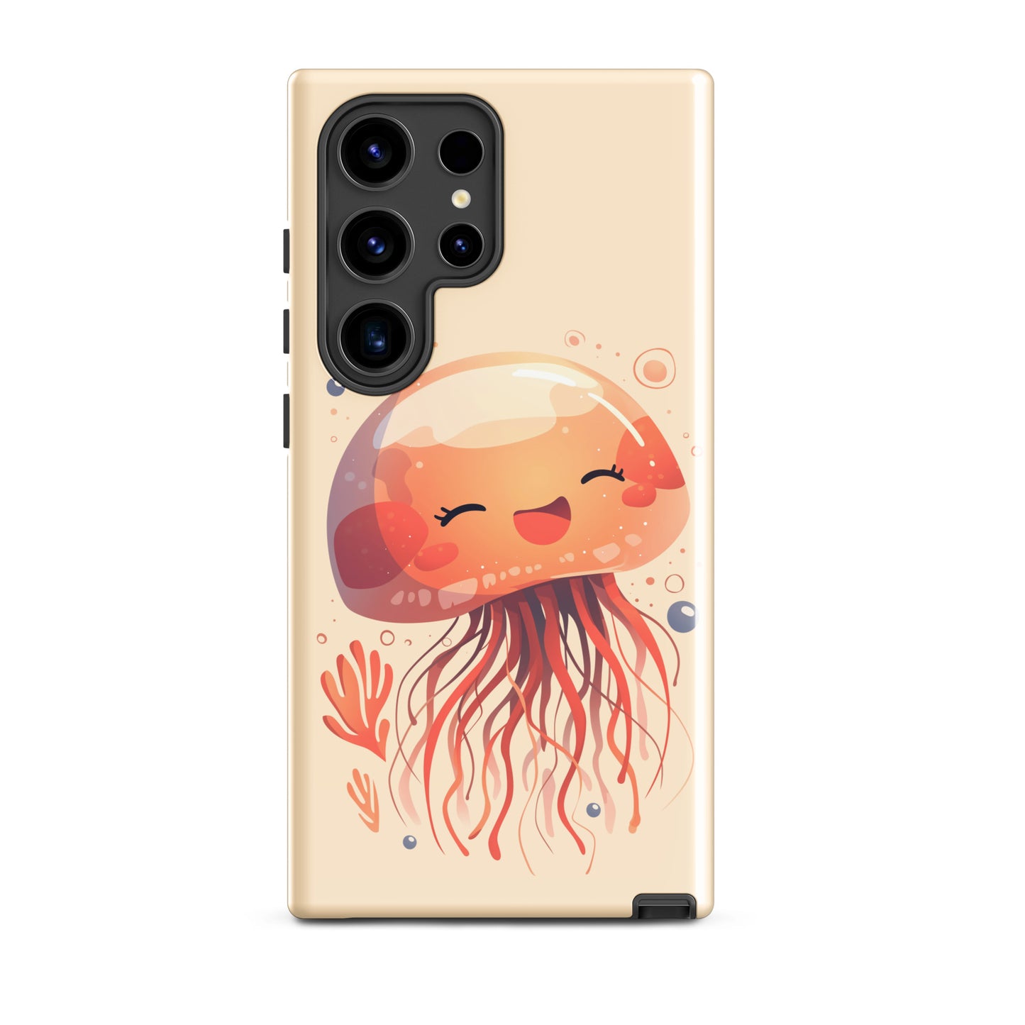 Coque rigide méduse souriante kawaii pour Samsung®