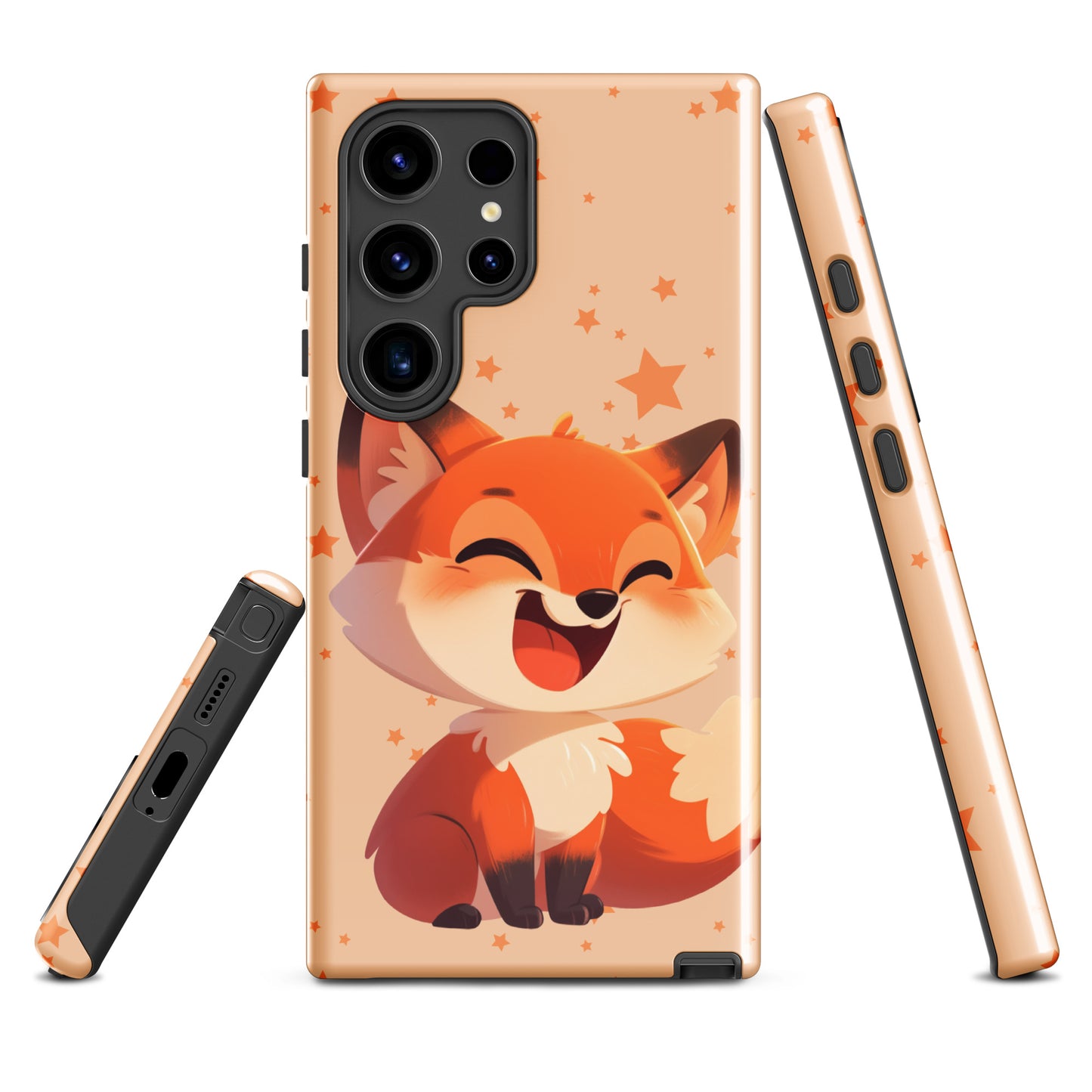 Coque rigide dessin animé renard roux pour Samsung®