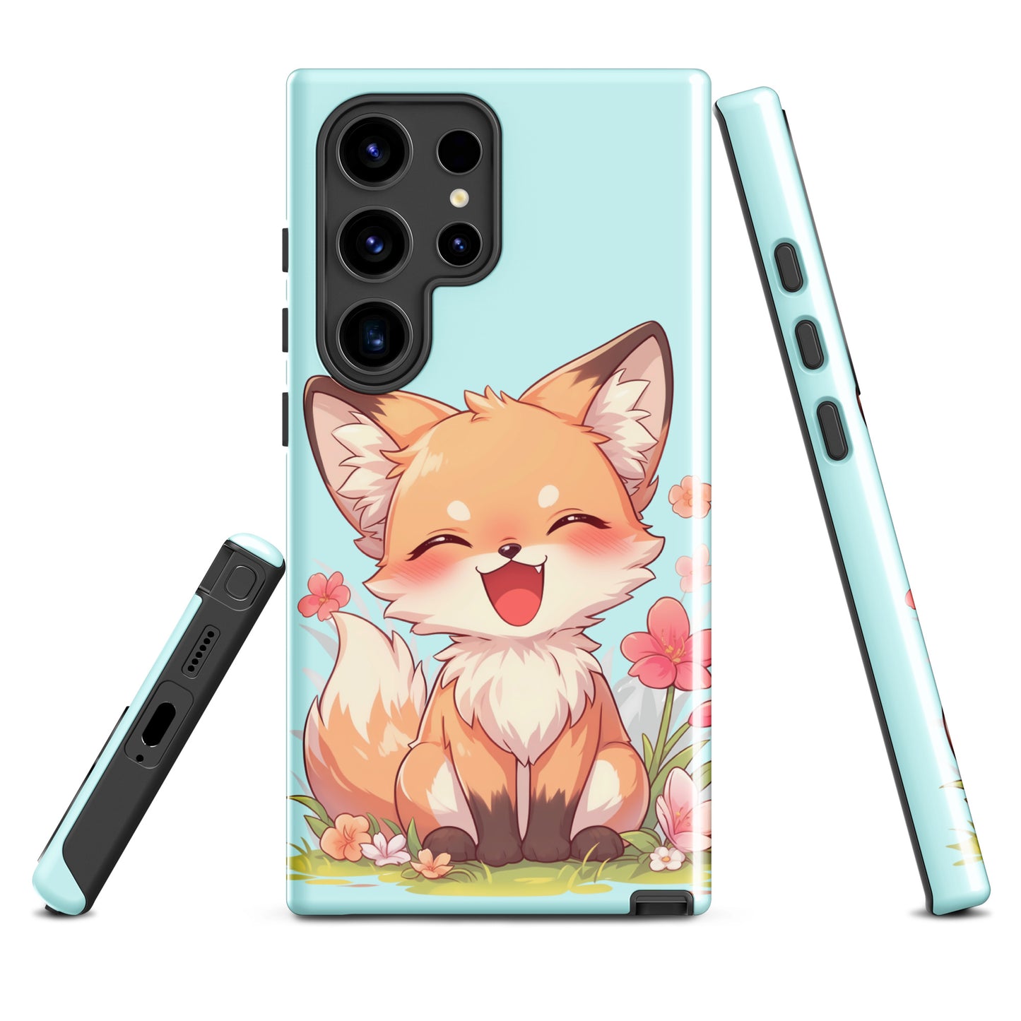 Mignon renard roux souriant Coque rigide pour Samsung®