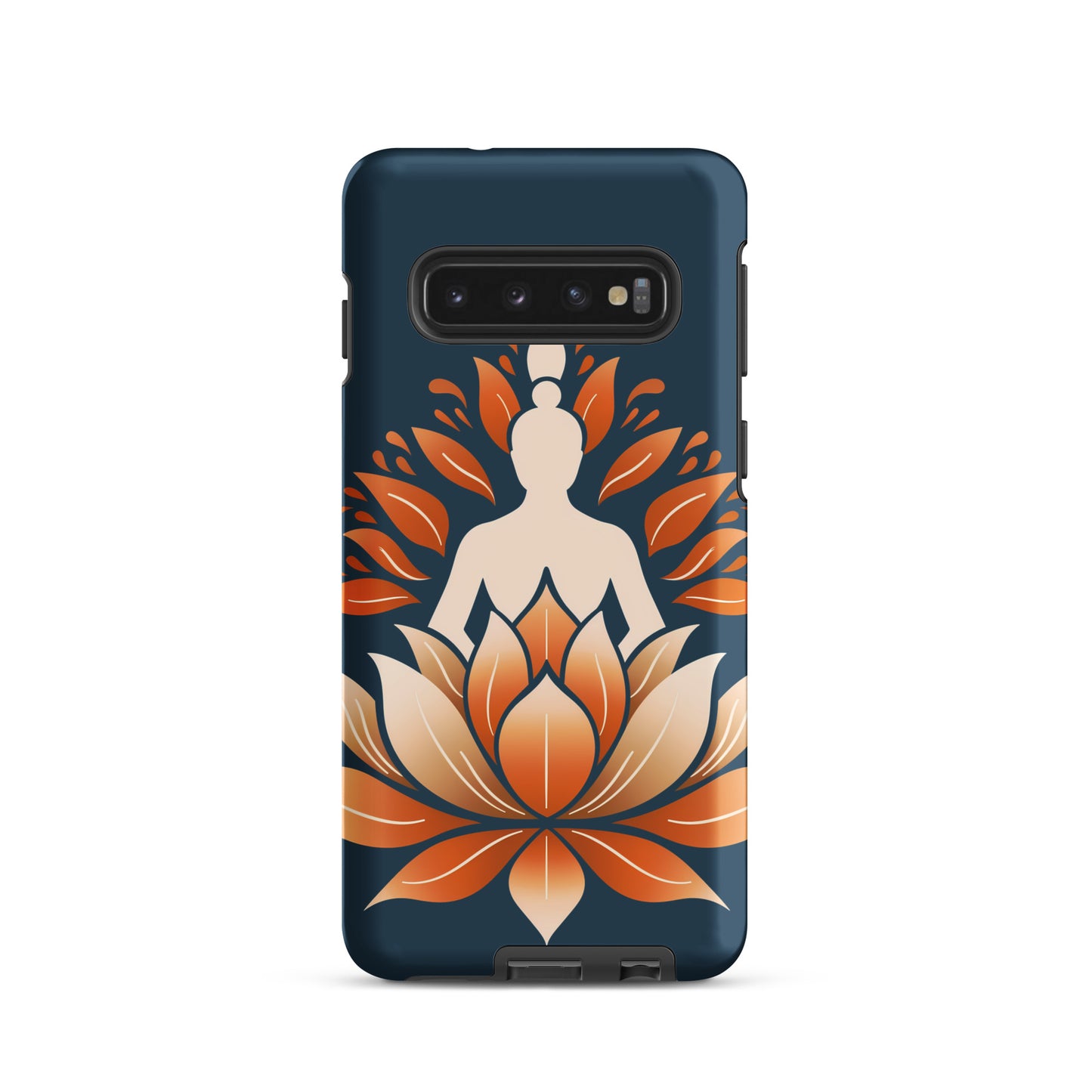 Coque rigide Lotus méditation orange bleu pour Samsung®