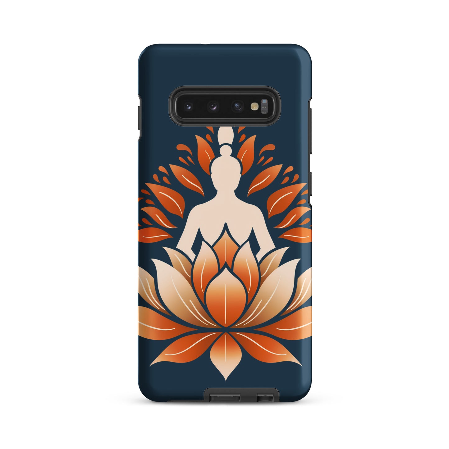 Coque rigide Lotus méditation orange bleu pour Samsung®