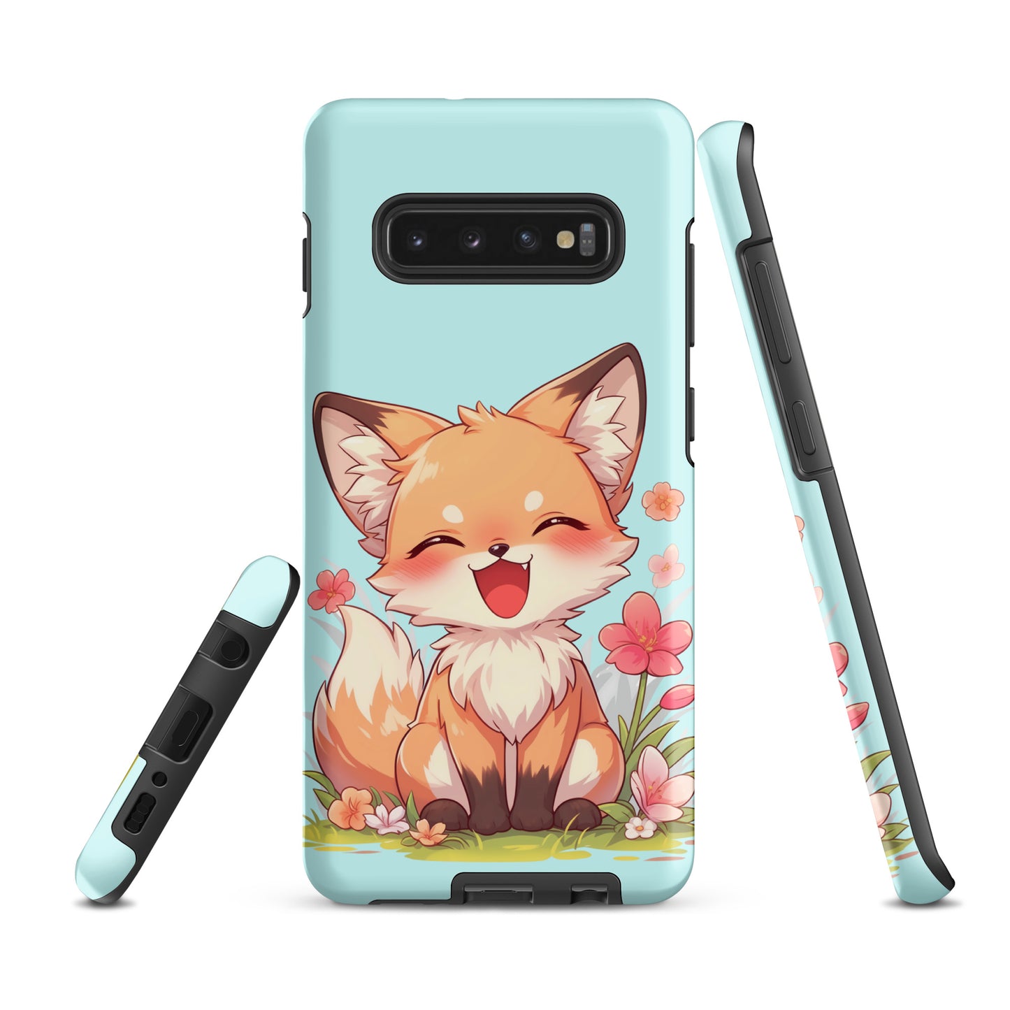 Mignon renard roux souriant Coque rigide pour Samsung®