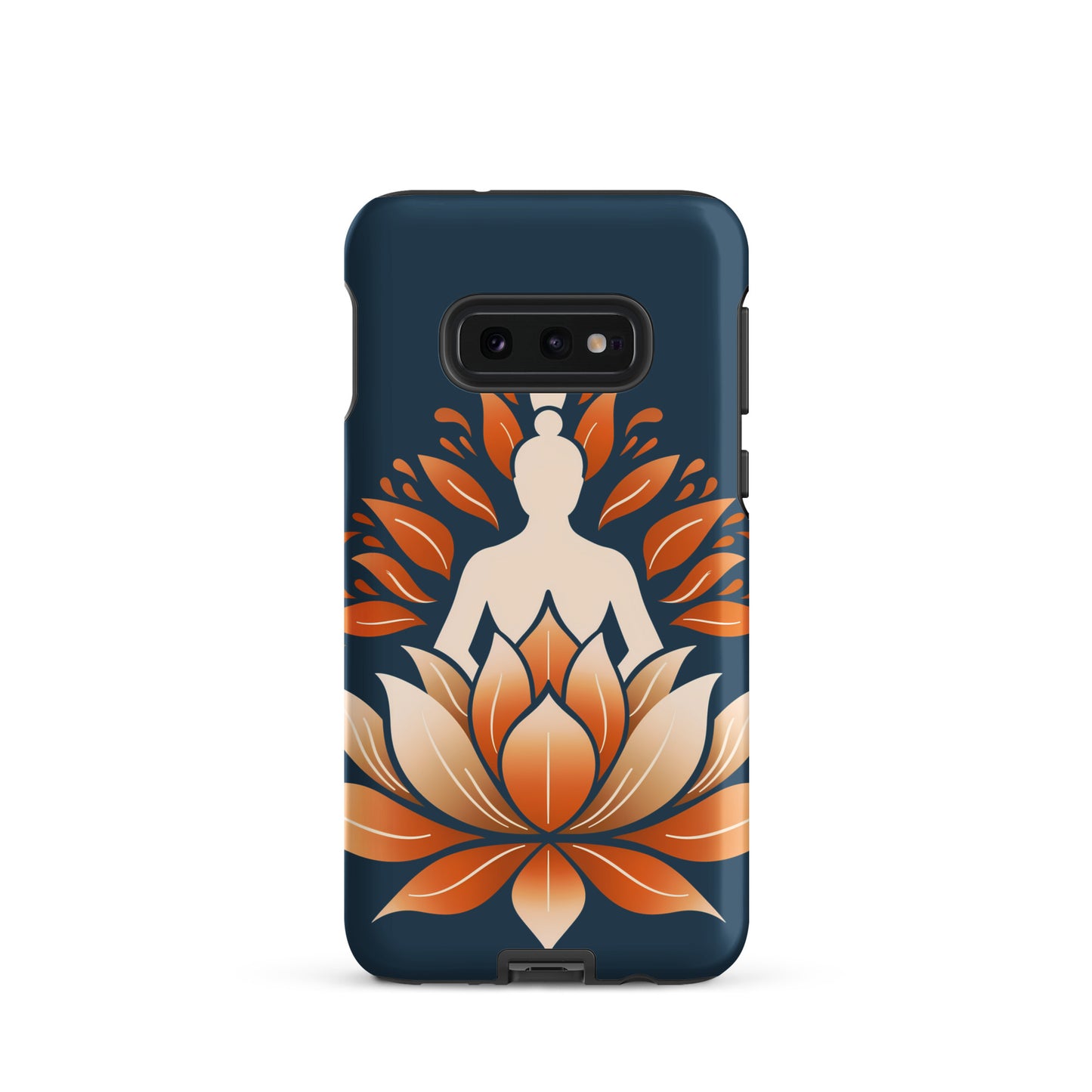 Coque rigide Lotus méditation orange bleu pour Samsung®