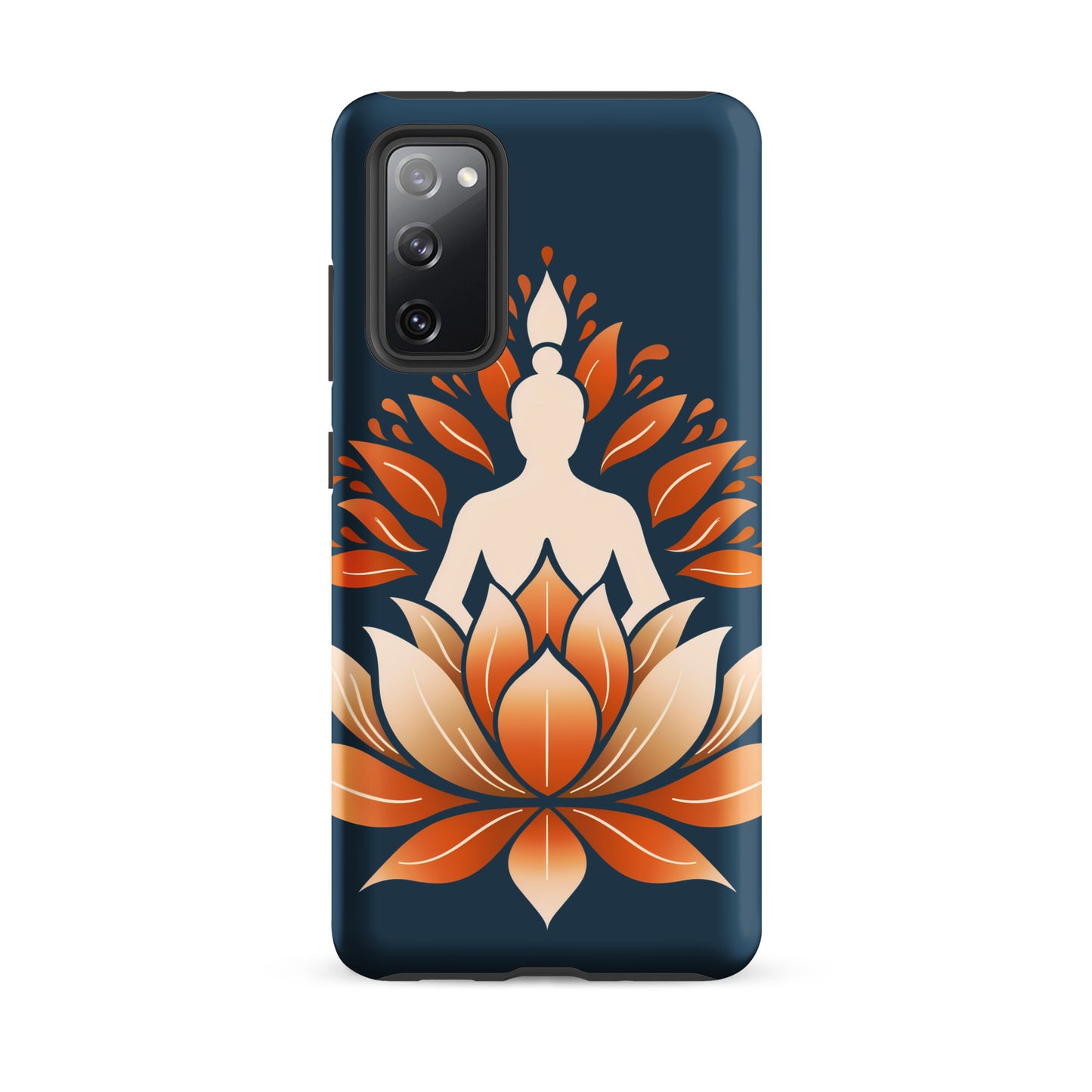 Coque rigide Lotus méditation orange bleu pour Samsung®