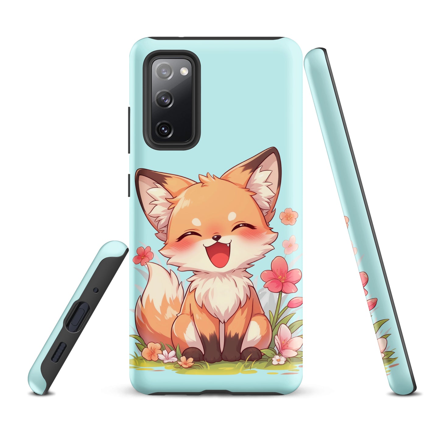 Mignon renard roux souriant Coque rigide pour Samsung®