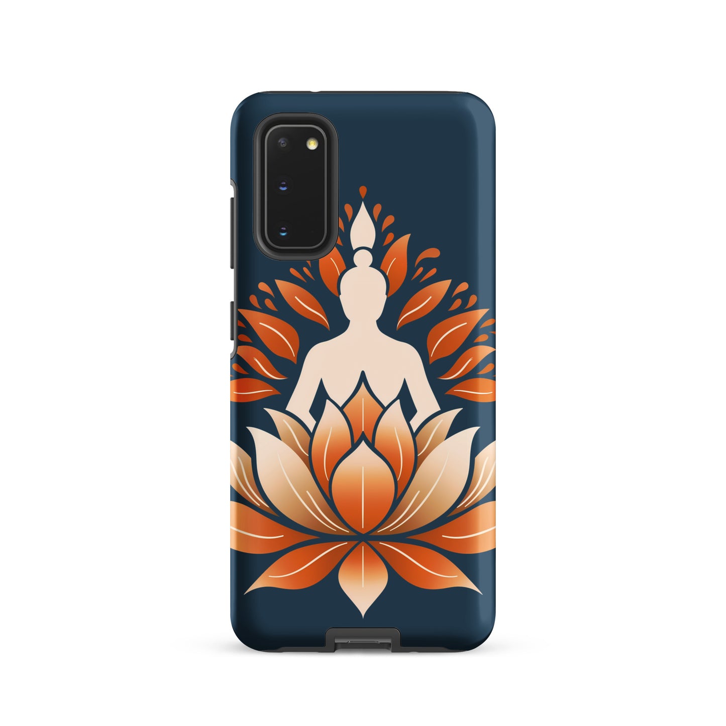 Coque rigide Lotus méditation orange bleu pour Samsung®