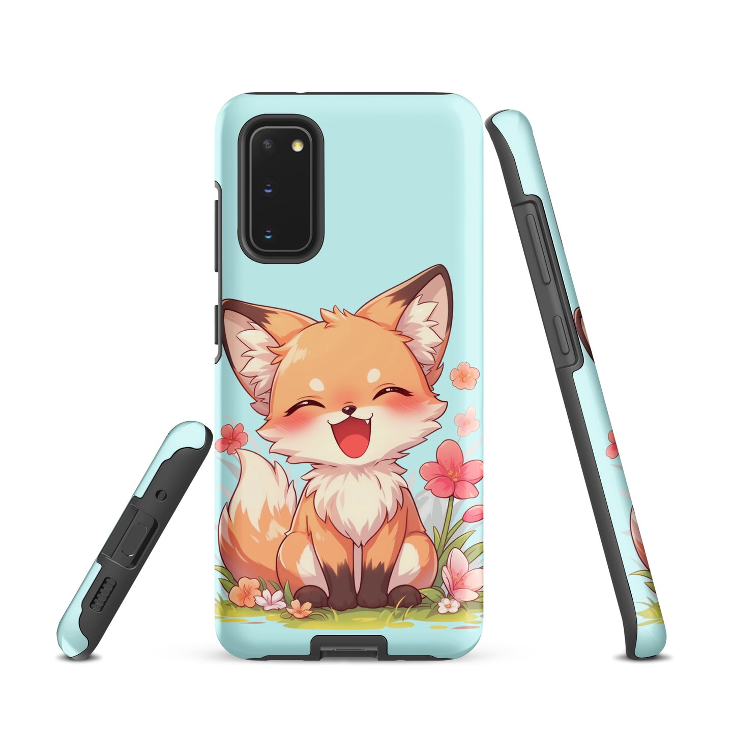 Mignon renard roux souriant Coque rigide pour Samsung®