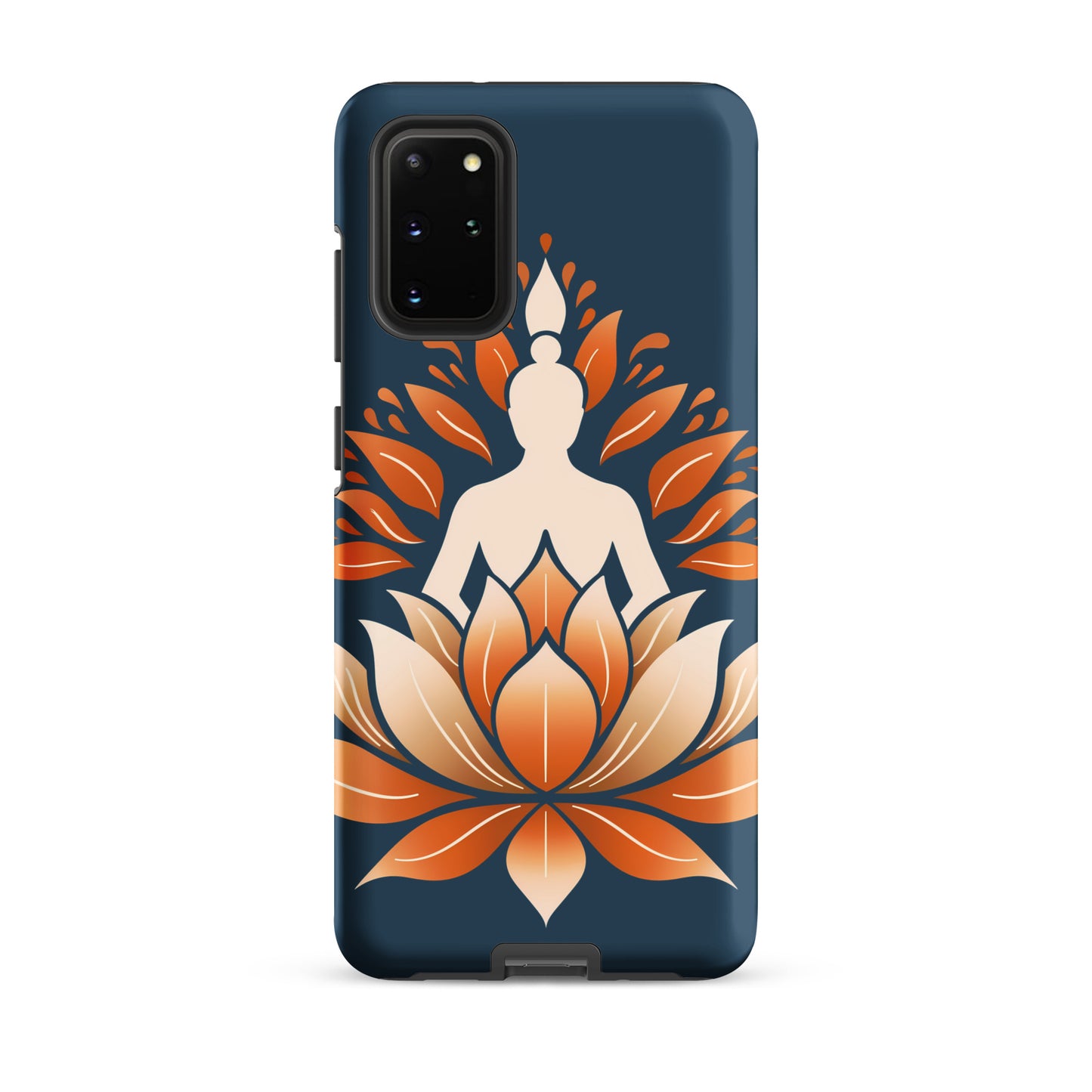 Coque rigide Lotus méditation orange bleu pour Samsung®