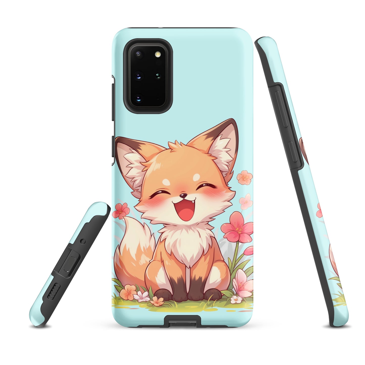 Mignon renard roux souriant Coque rigide pour Samsung®