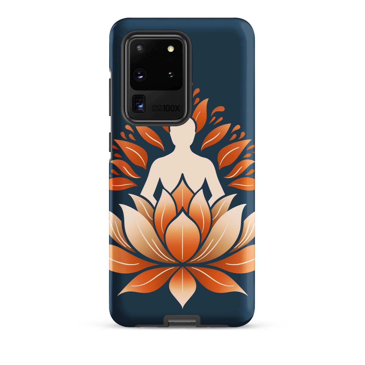 Coque rigide Lotus méditation orange bleu pour Samsung®