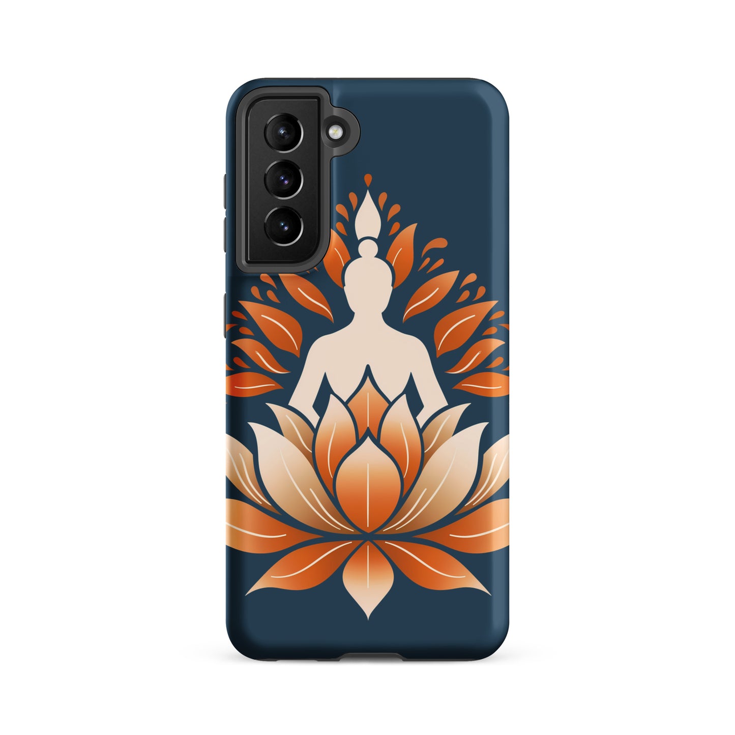 Coque rigide Lotus méditation orange bleu pour Samsung®