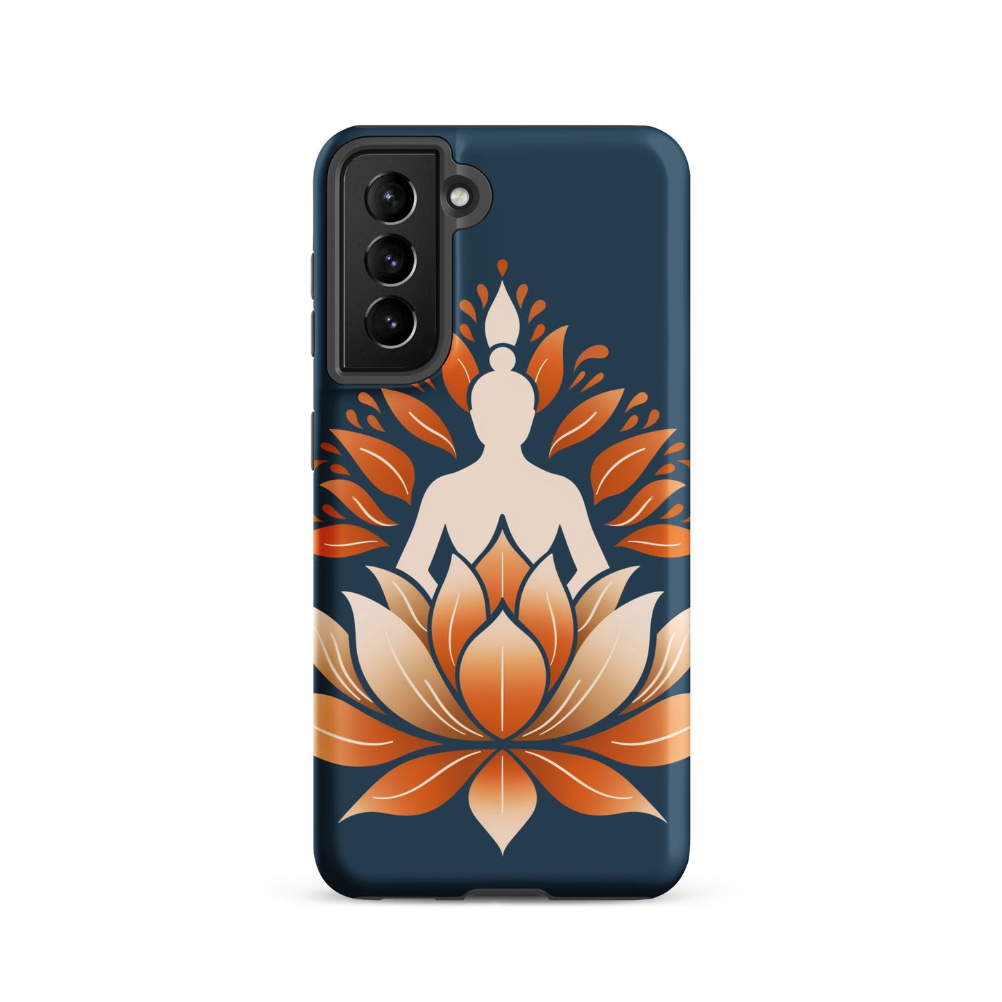 Coque rigide Lotus méditation orange bleu pour Samsung®