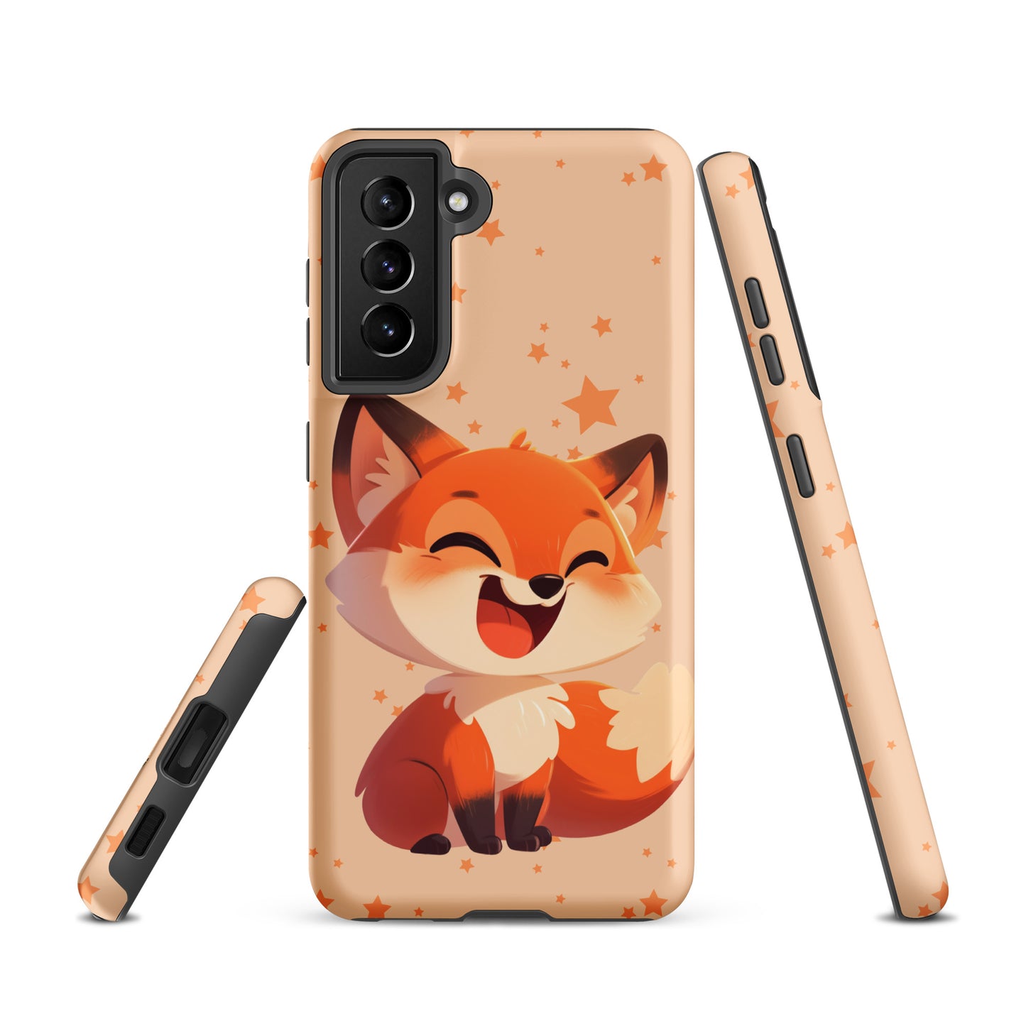 Coque rigide dessin animé renard roux pour Samsung®