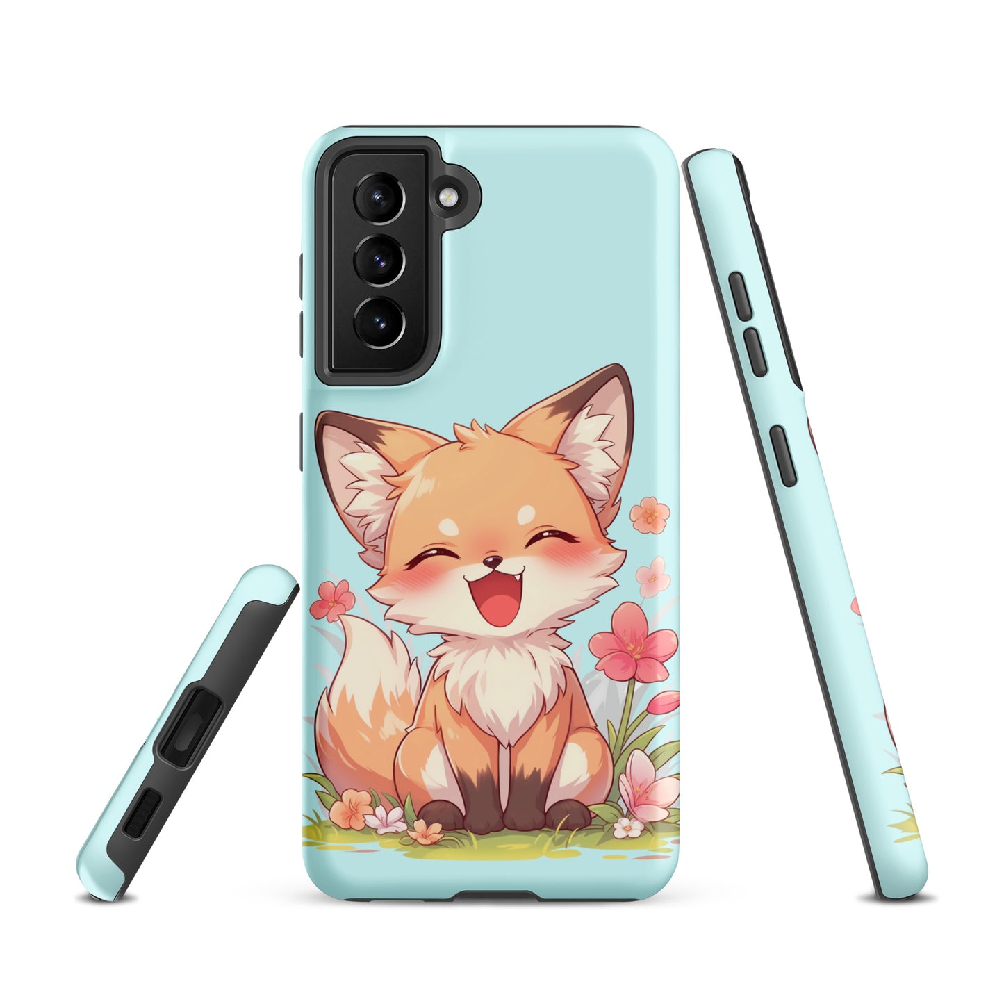 Mignon renard roux souriant Coque rigide pour Samsung®