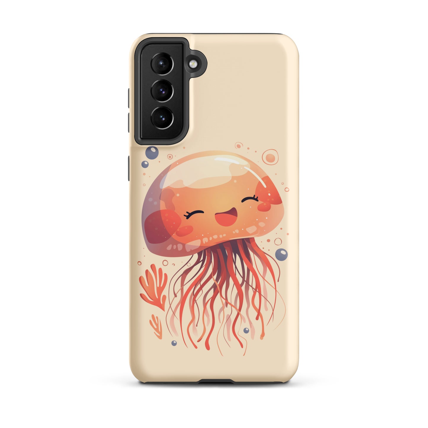 Coque rigide méduse souriante kawaii pour Samsung®