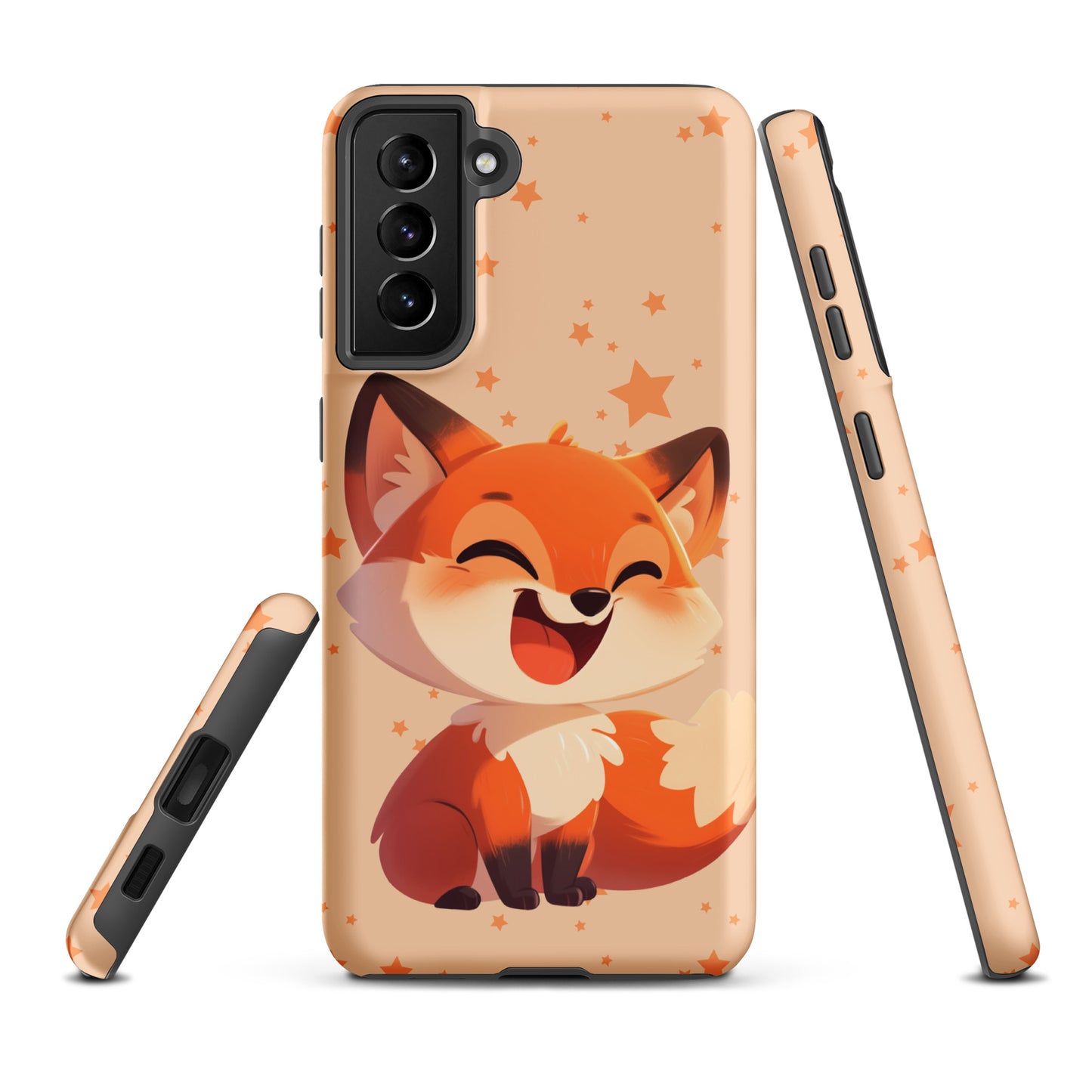 Coque rigide dessin animé renard roux pour Samsung®