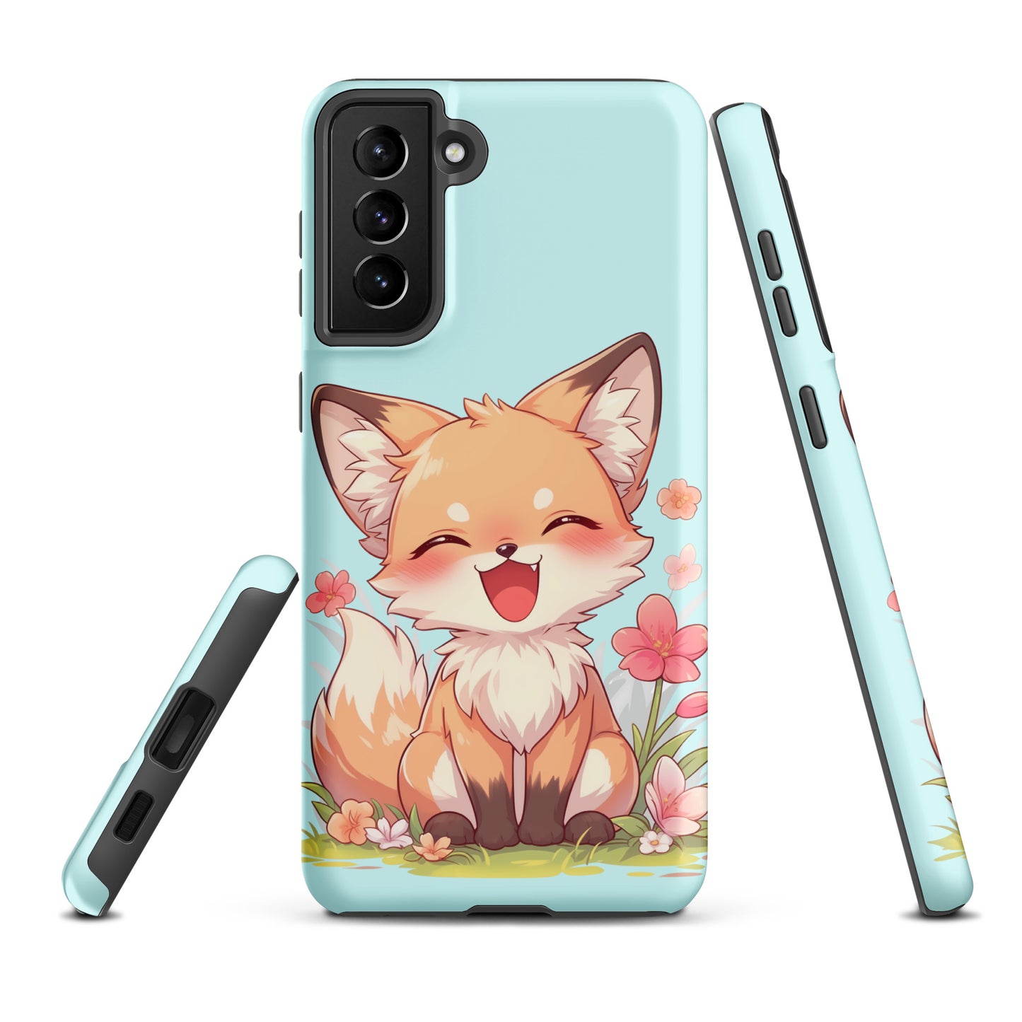 Mignon renard roux souriant Coque rigide pour Samsung®