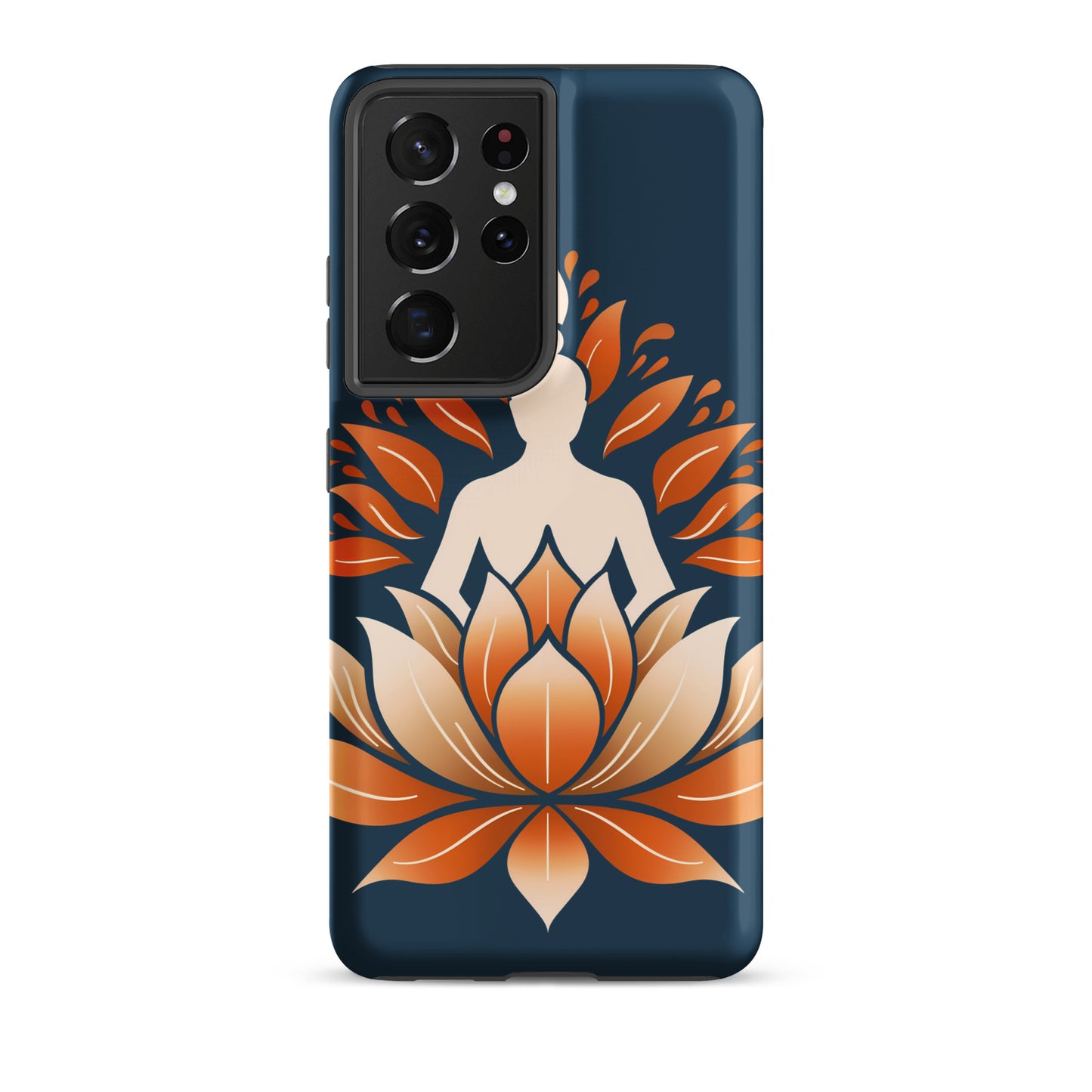 Coque rigide Lotus méditation orange bleu pour Samsung®