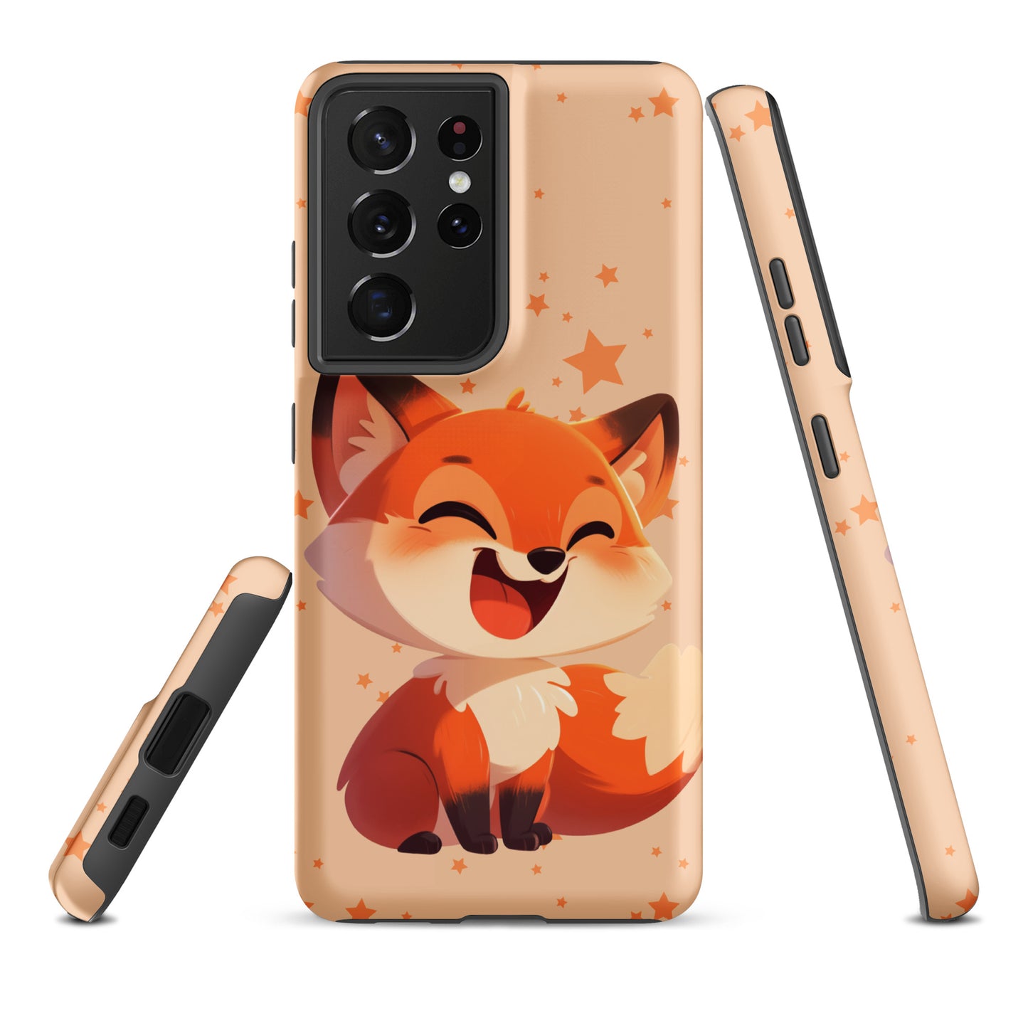 Coque rigide dessin animé renard roux pour Samsung®