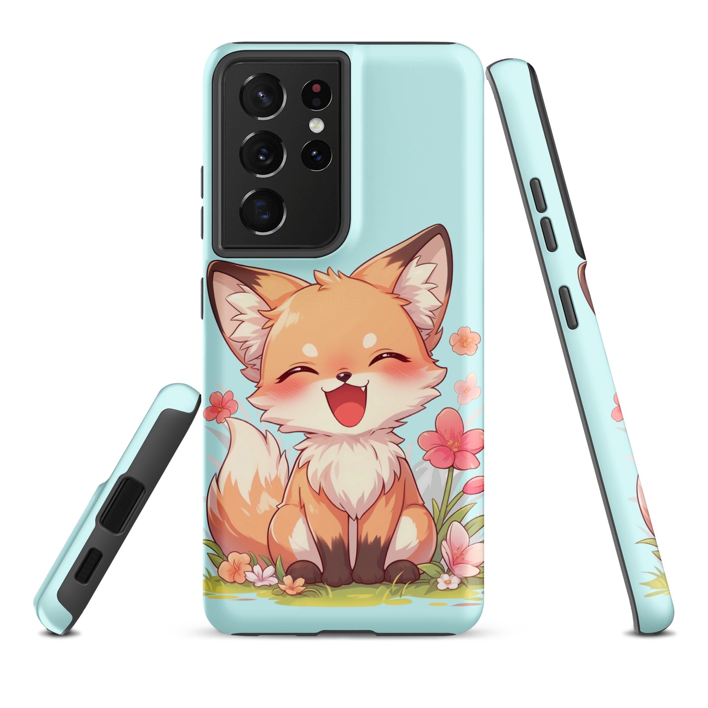 Mignon renard roux souriant Coque rigide pour Samsung®