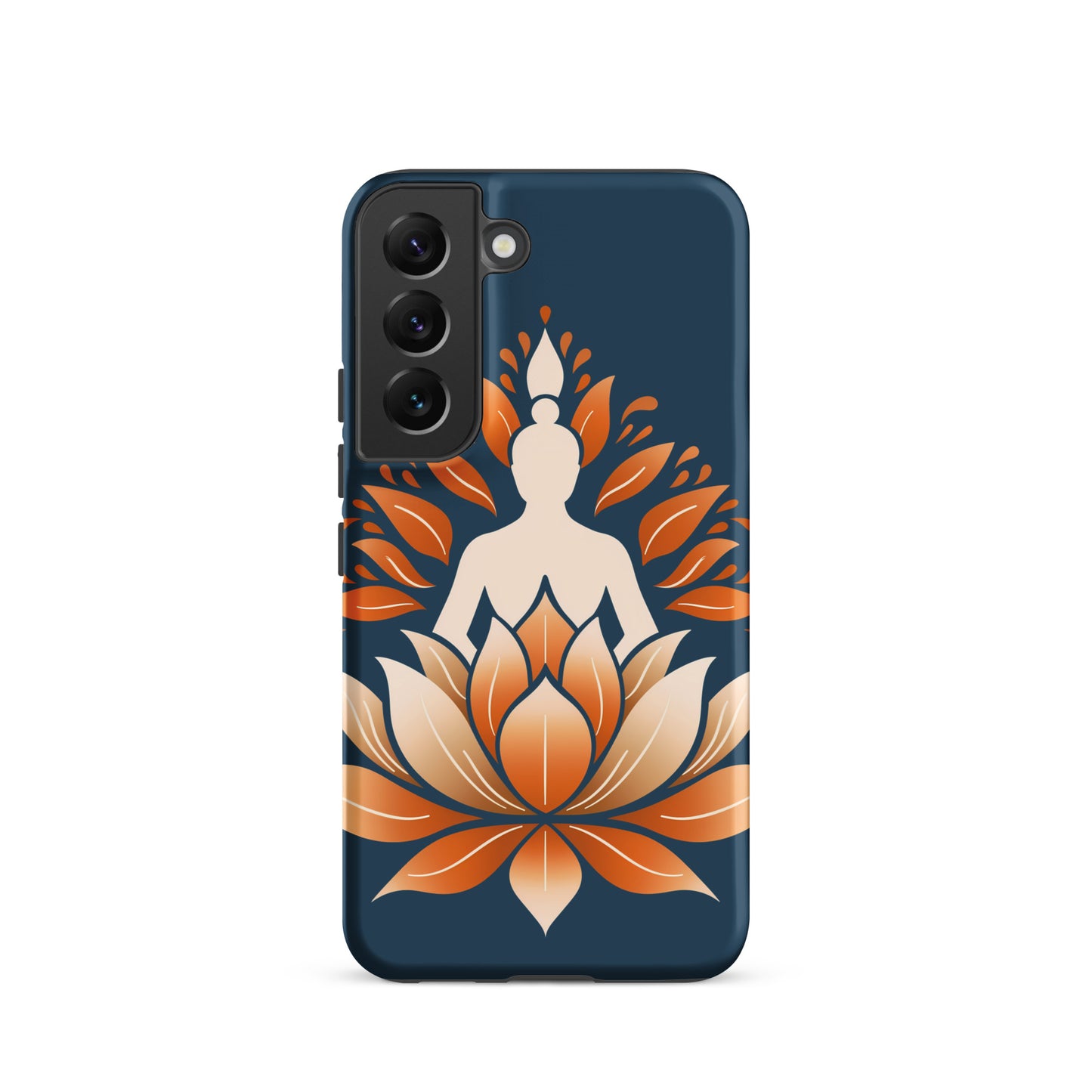 Coque rigide Lotus méditation orange bleu pour Samsung®