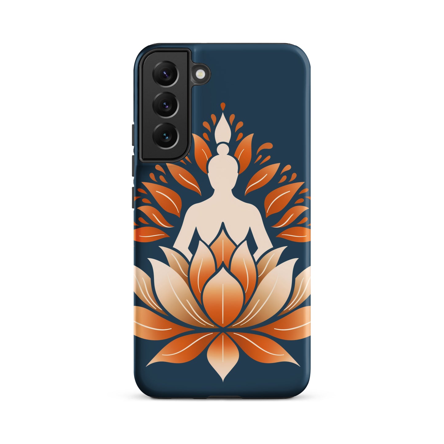 Coque rigide Lotus méditation orange bleu pour Samsung®