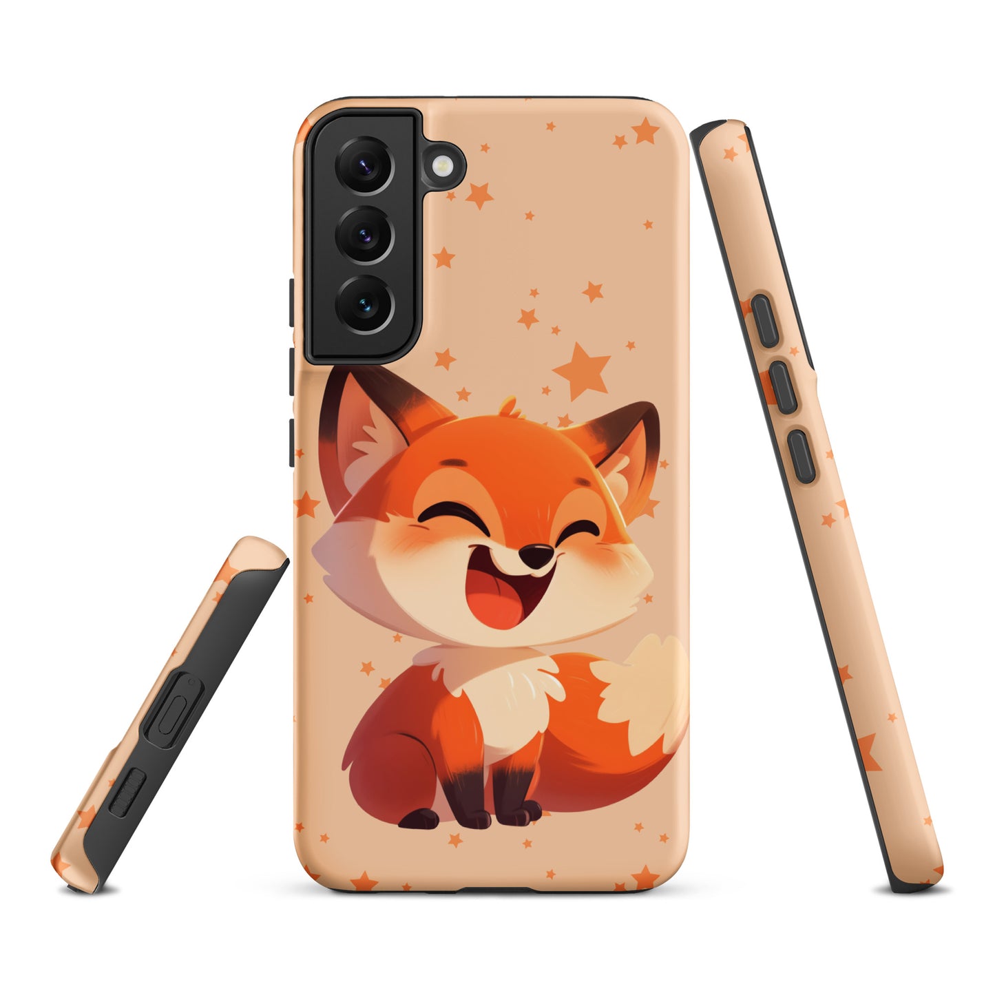 Coque rigide dessin animé renard roux pour Samsung®