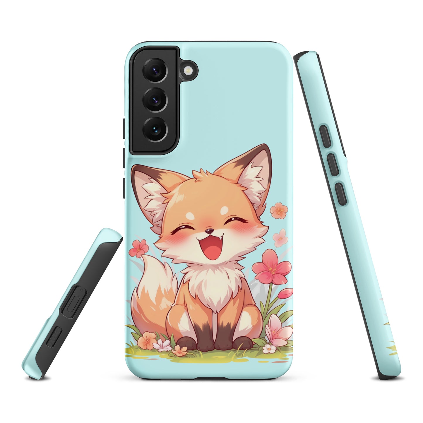 Mignon renard roux souriant Coque rigide pour Samsung®