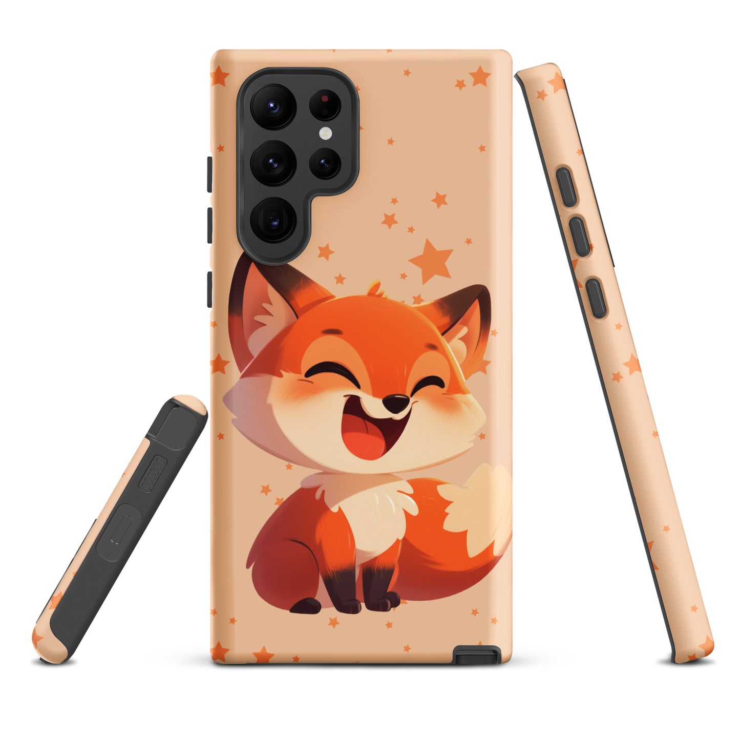 Coque rigide dessin animé renard roux pour Samsung®