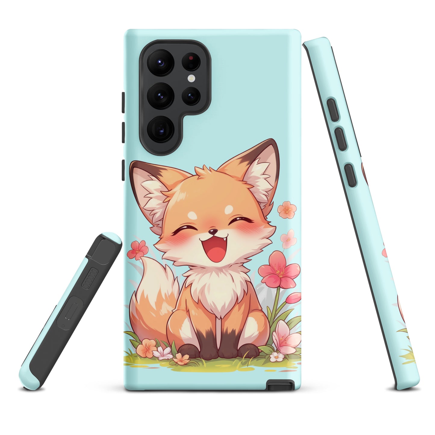 Mignon renard roux souriant Coque rigide pour Samsung®