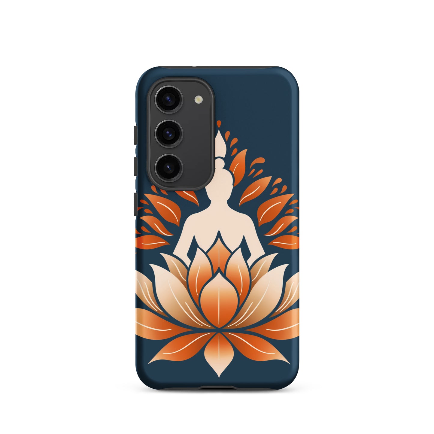 Coque rigide Lotus méditation orange bleu pour Samsung®