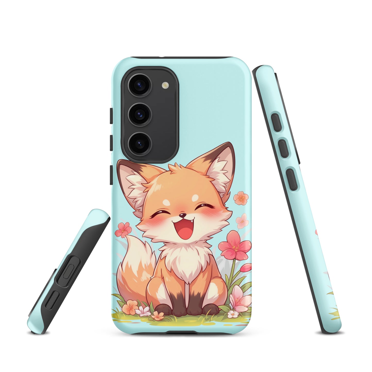 Mignon renard roux souriant Coque rigide pour Samsung®