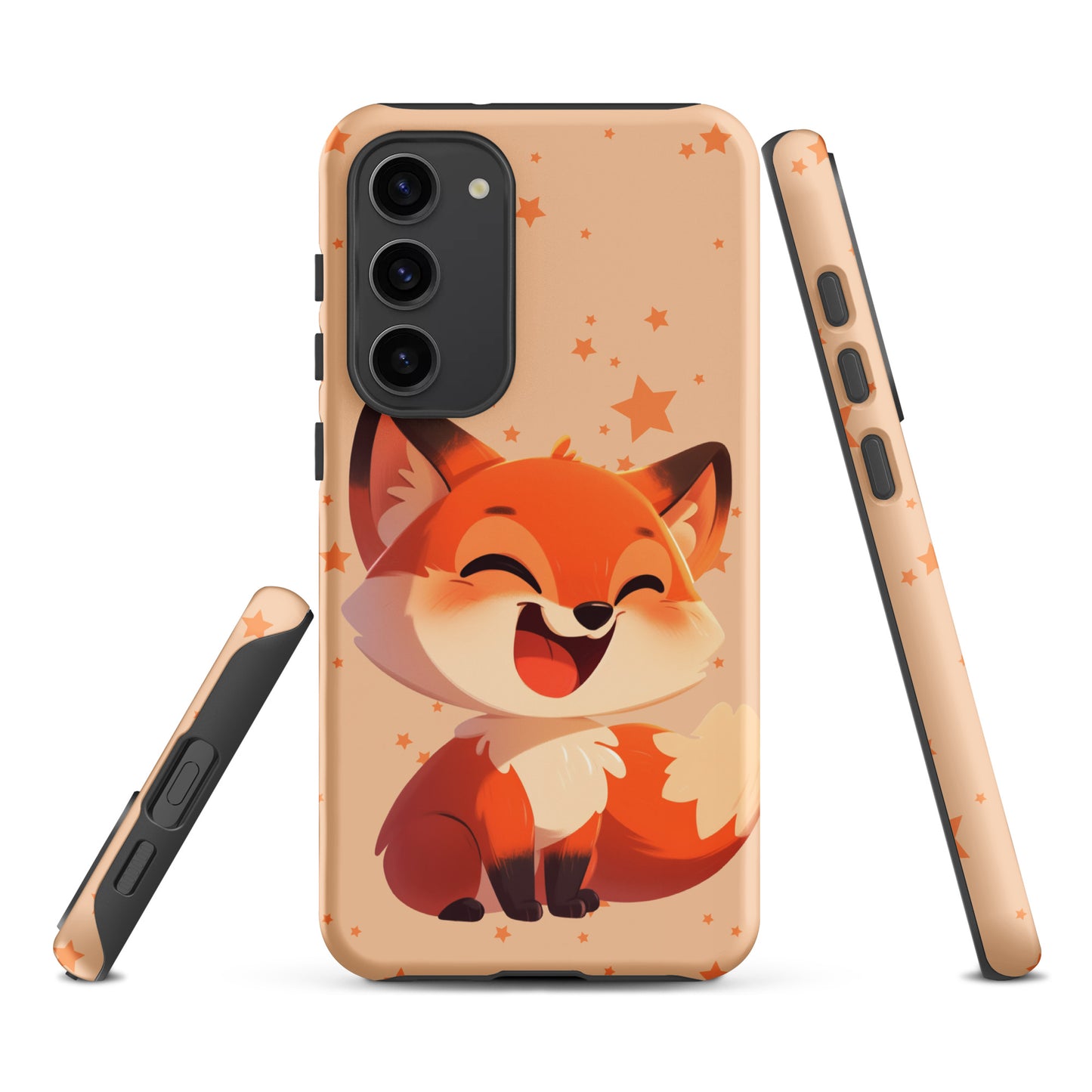 Coque rigide dessin animé renard roux pour Samsung®