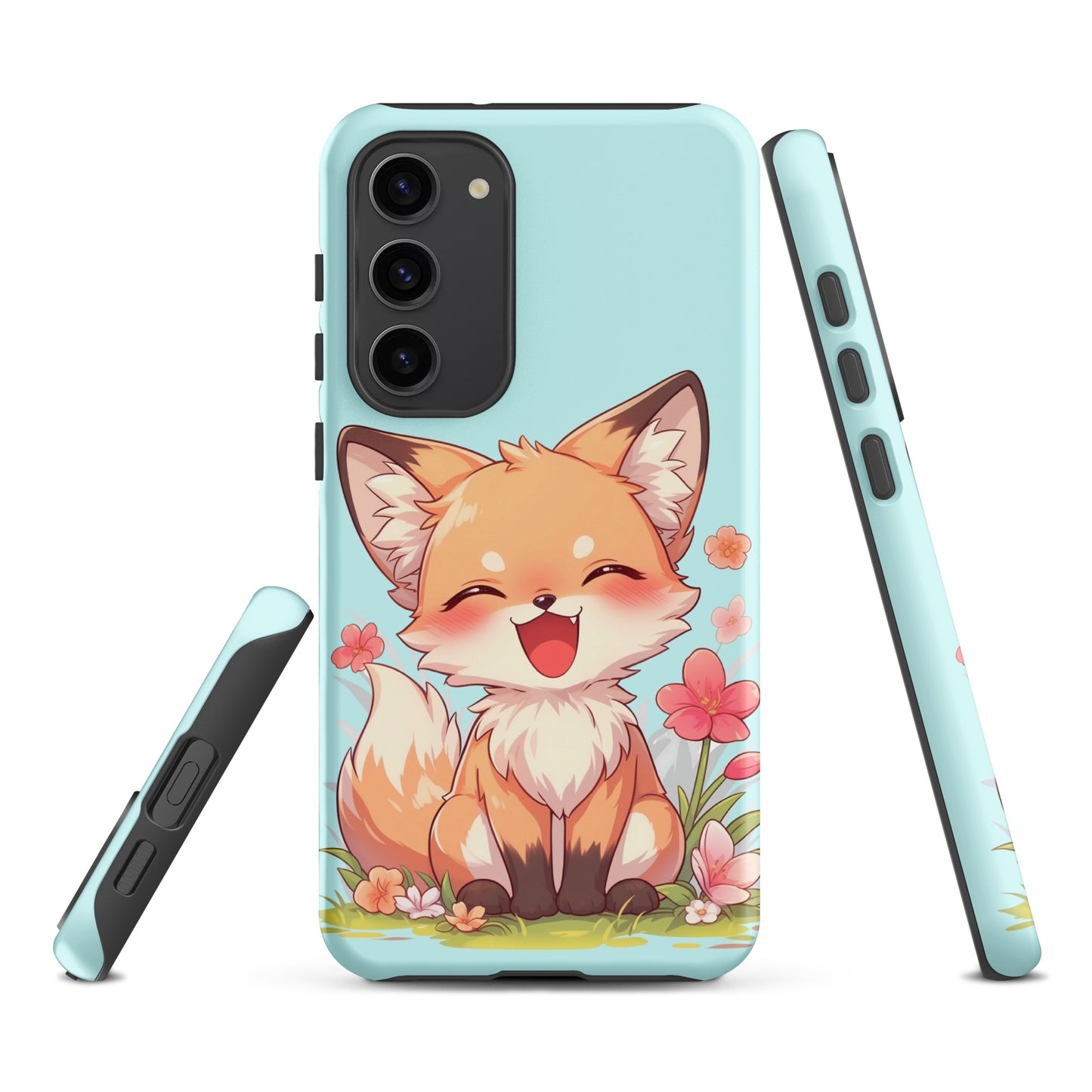 Mignon renard roux souriant Coque rigide pour Samsung®