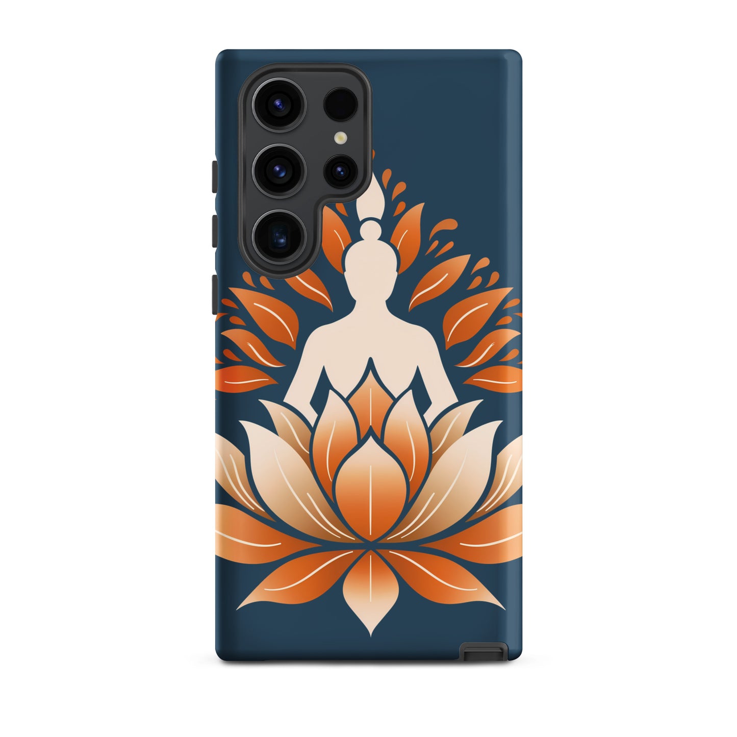 Coque rigide Lotus méditation orange bleu pour Samsung®