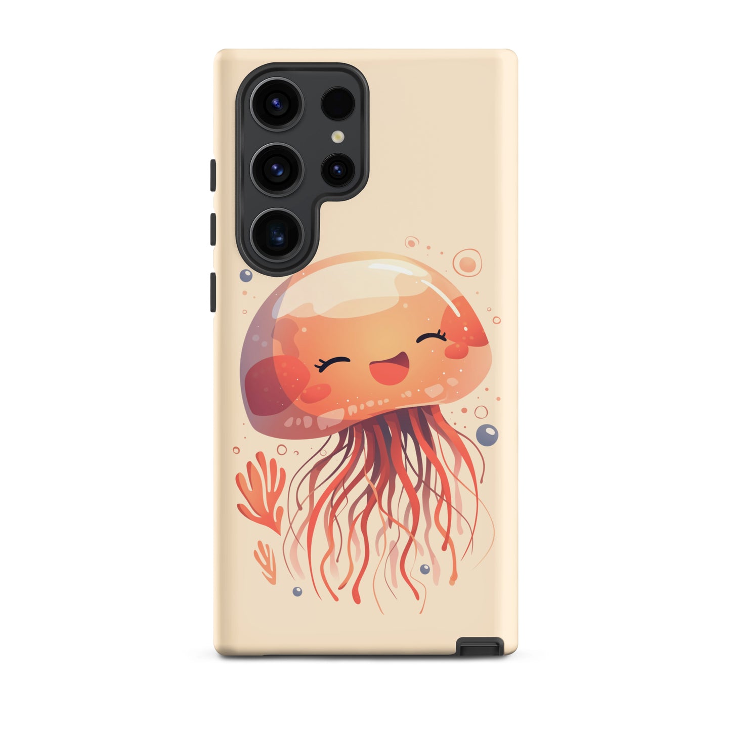 Coque rigide méduse souriante kawaii pour Samsung®