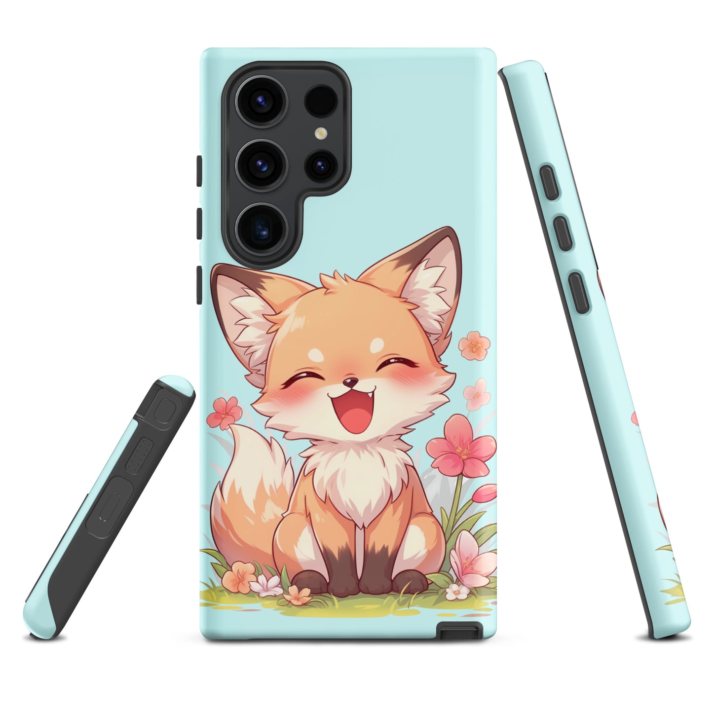 Mignon renard roux souriant Coque rigide pour Samsung®