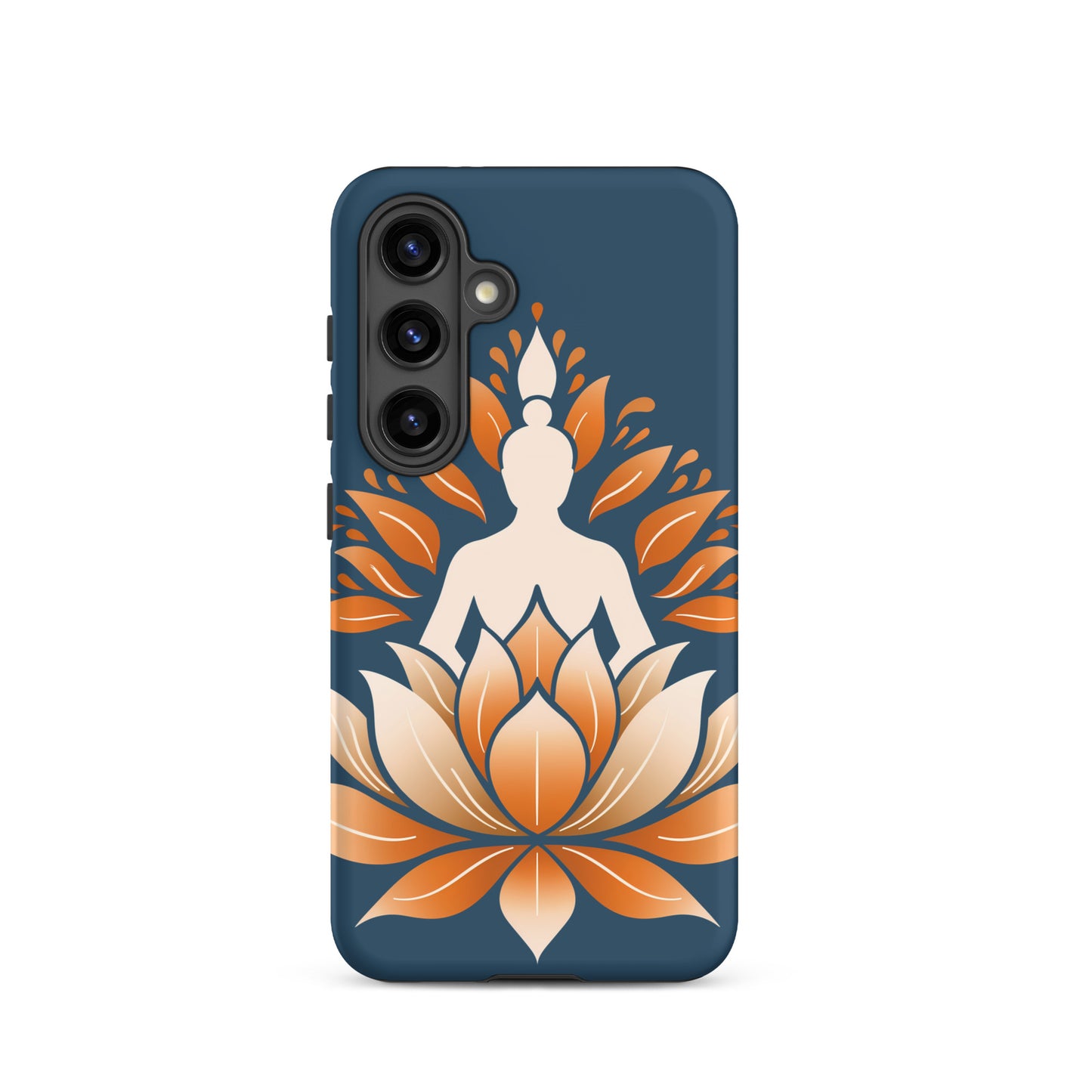 Coque rigide Lotus méditation orange bleu pour Samsung®