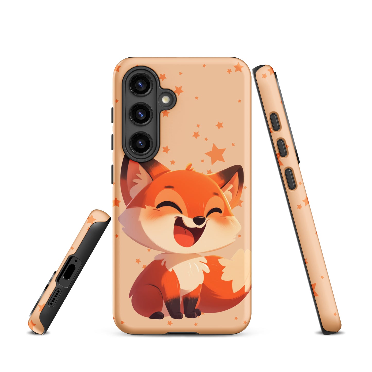 Coque rigide dessin animé renard roux pour Samsung®