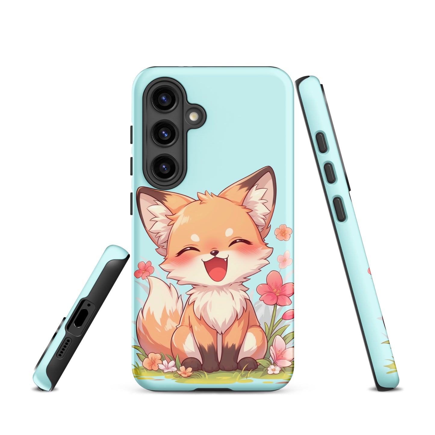 Mignon renard roux souriant Coque rigide pour Samsung®