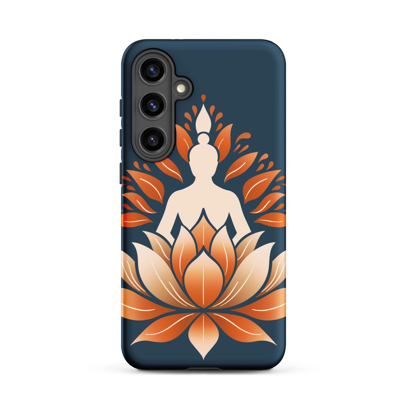 Coque rigide Lotus méditation orange bleu pour Samsung®