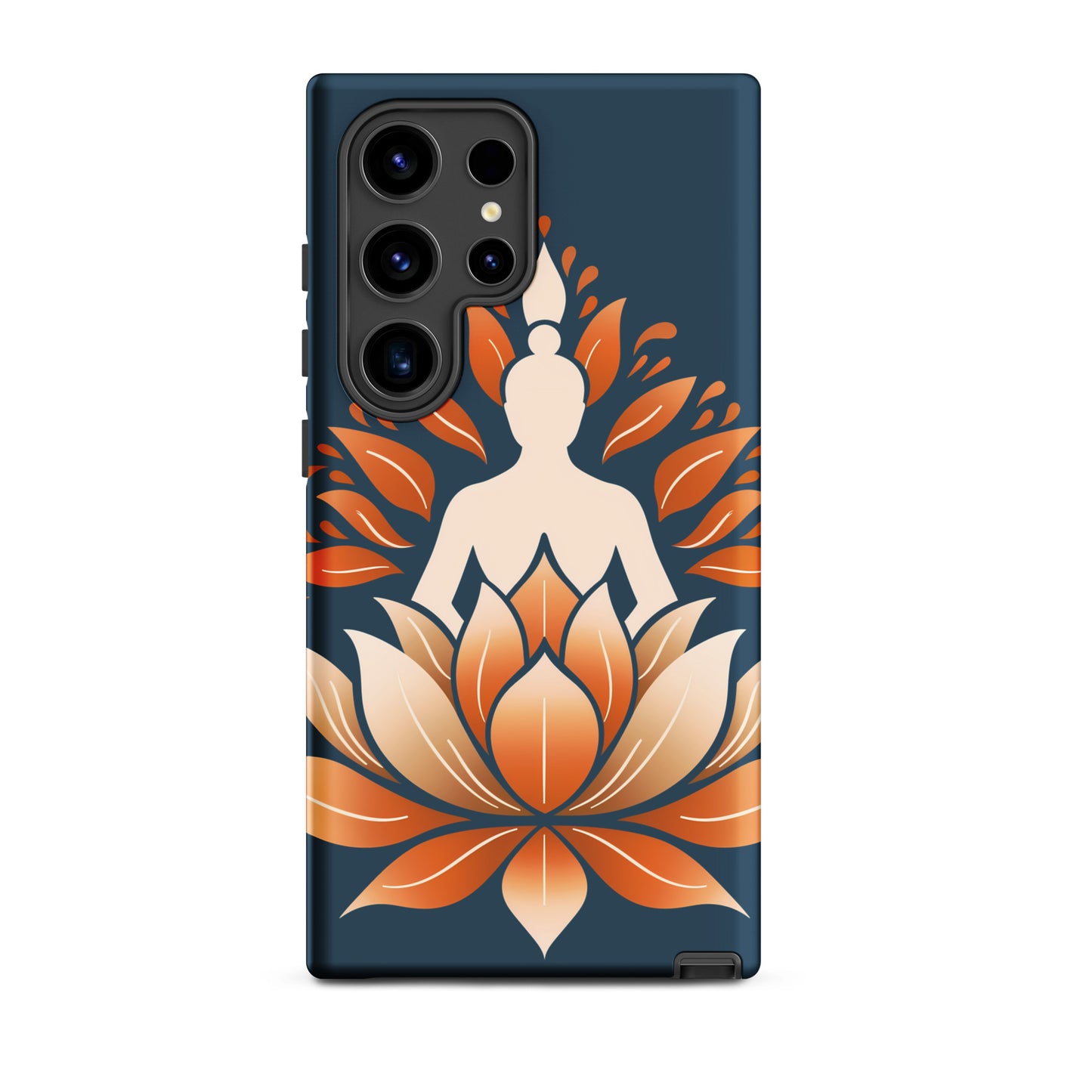 Coque rigide Lotus méditation orange bleu pour Samsung®