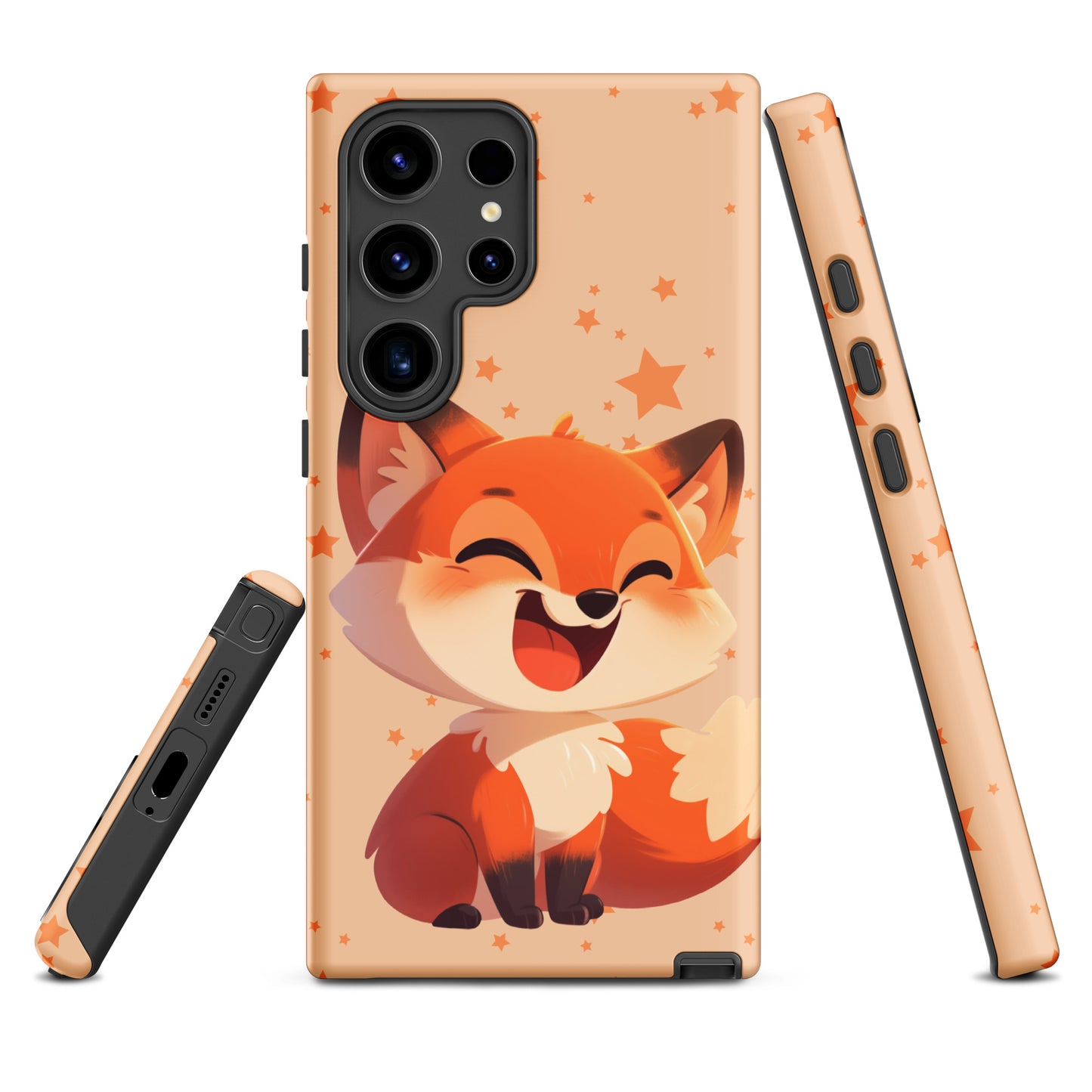 Coque rigide dessin animé renard roux pour Samsung®