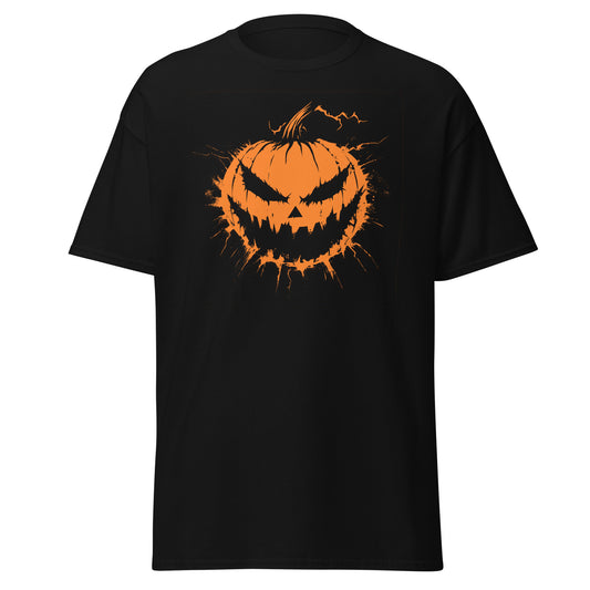 Large evil pumpkin face Unisex classic tee