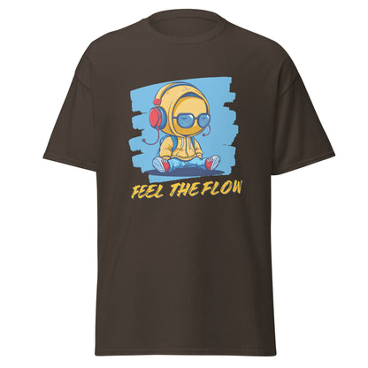 T-shirt classique unisexe Feel the Flow Music