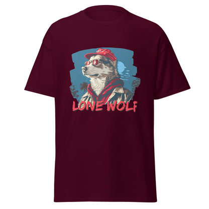 Lone Wolf red cap Unisex classic tee