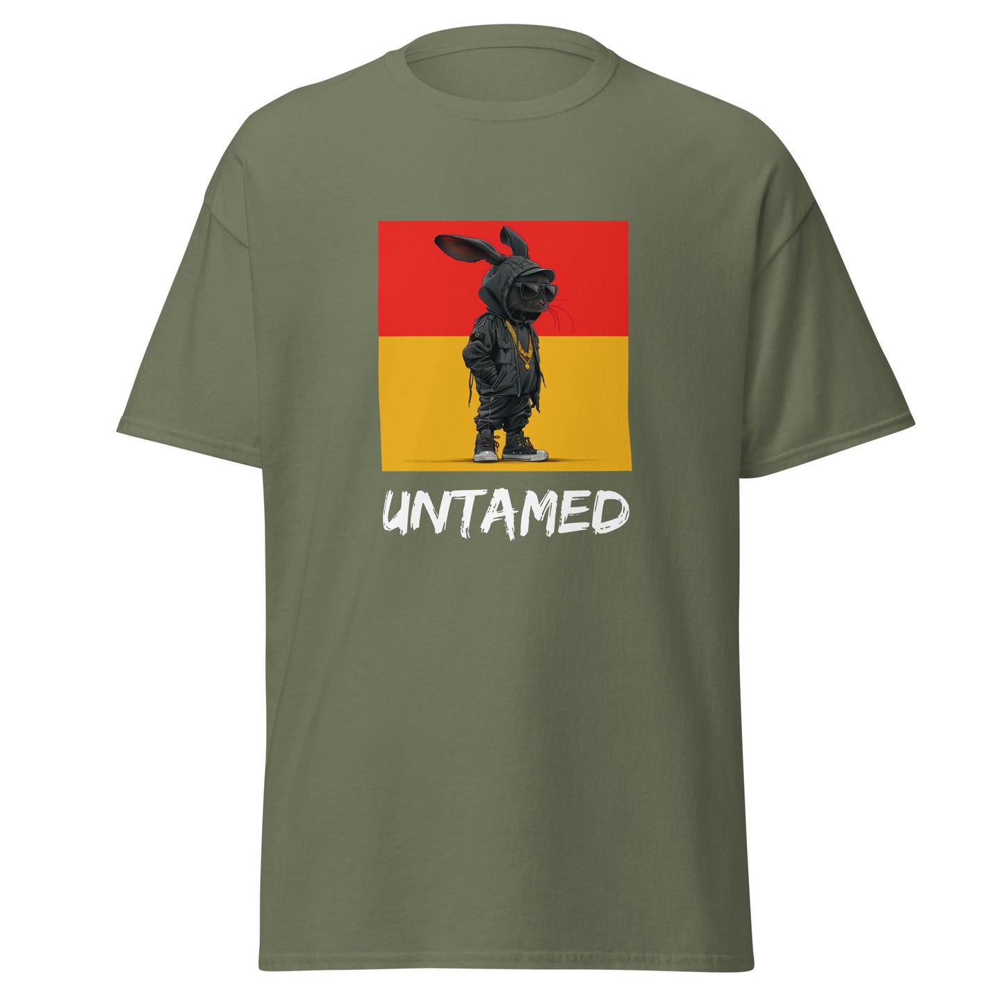 Untamed black punk rabbit Unisex classic tee