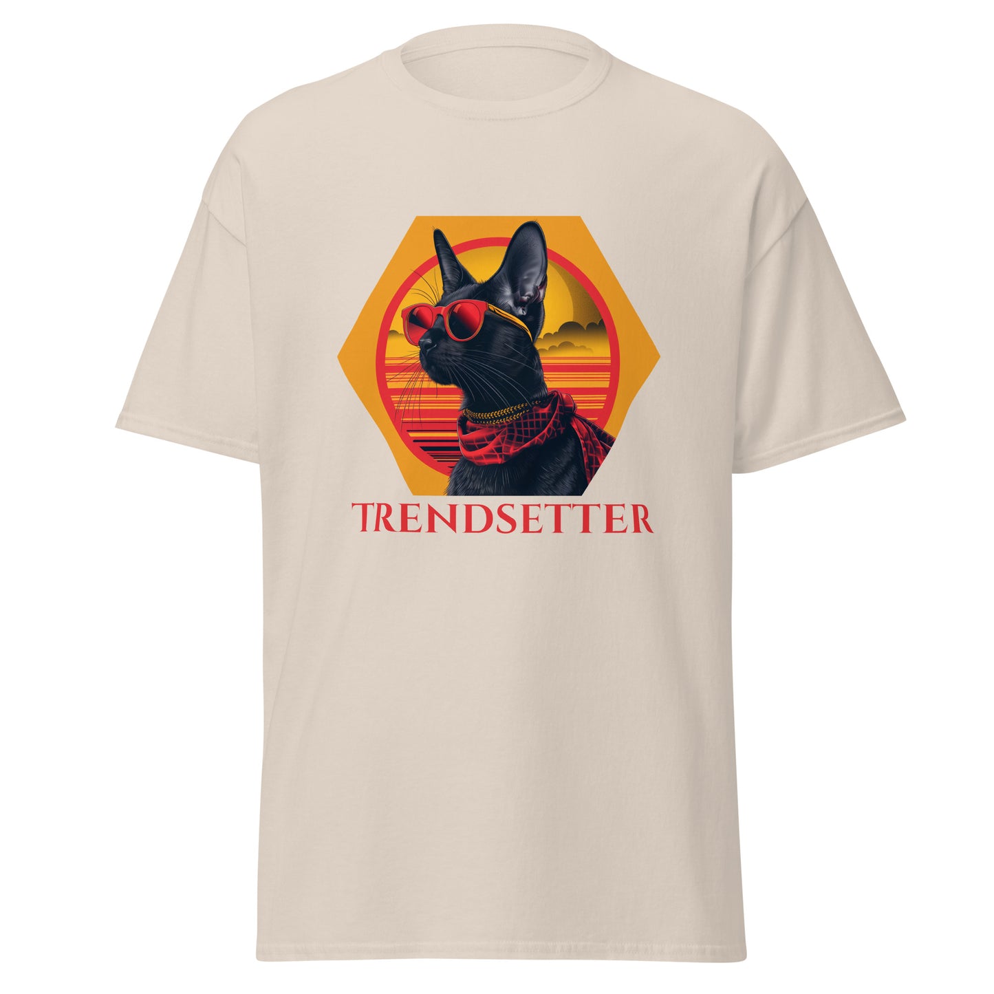 Trendsetter black cat celebrity Unisex classic tee